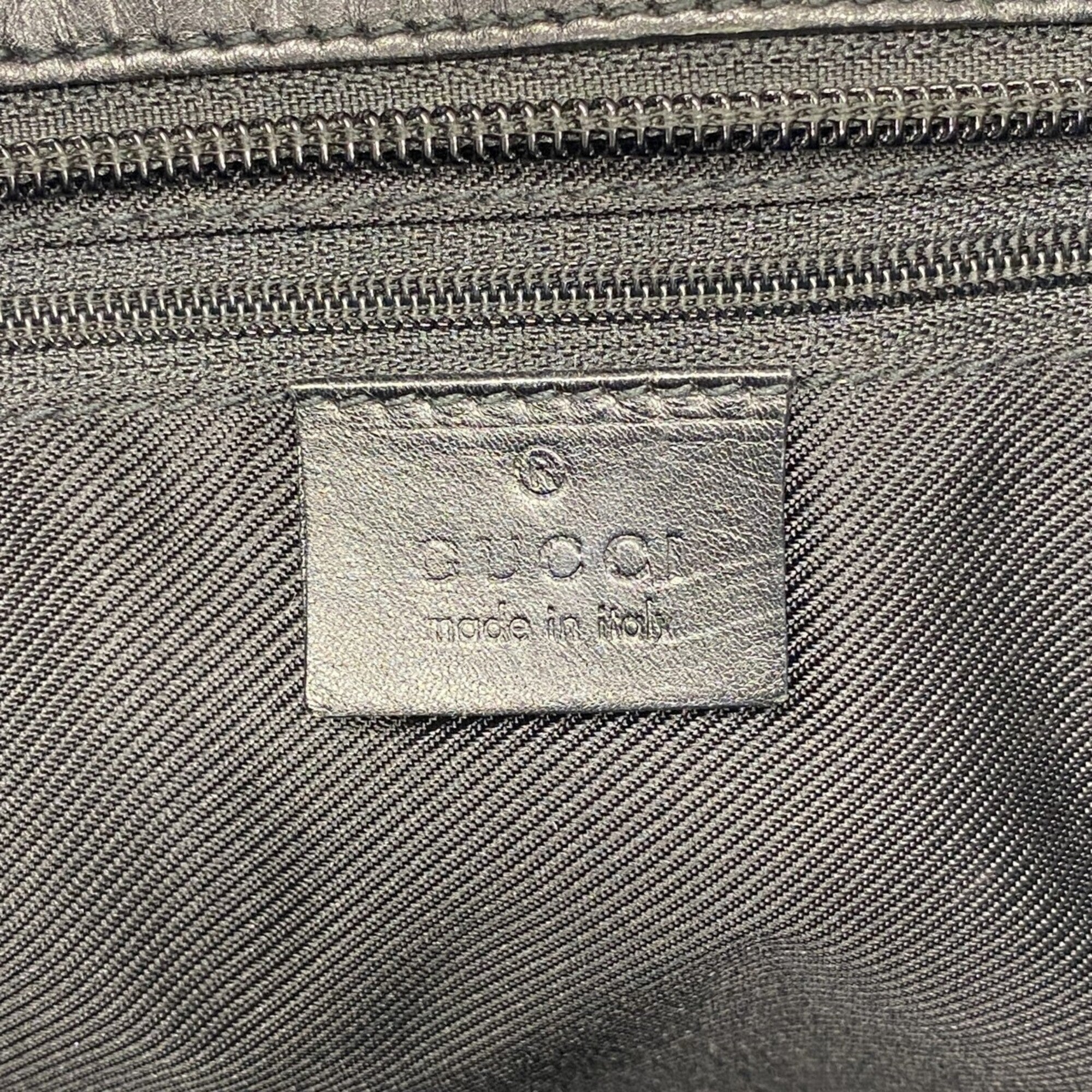 Gucci Black Canvas Tote Bag (Pre-Owned)