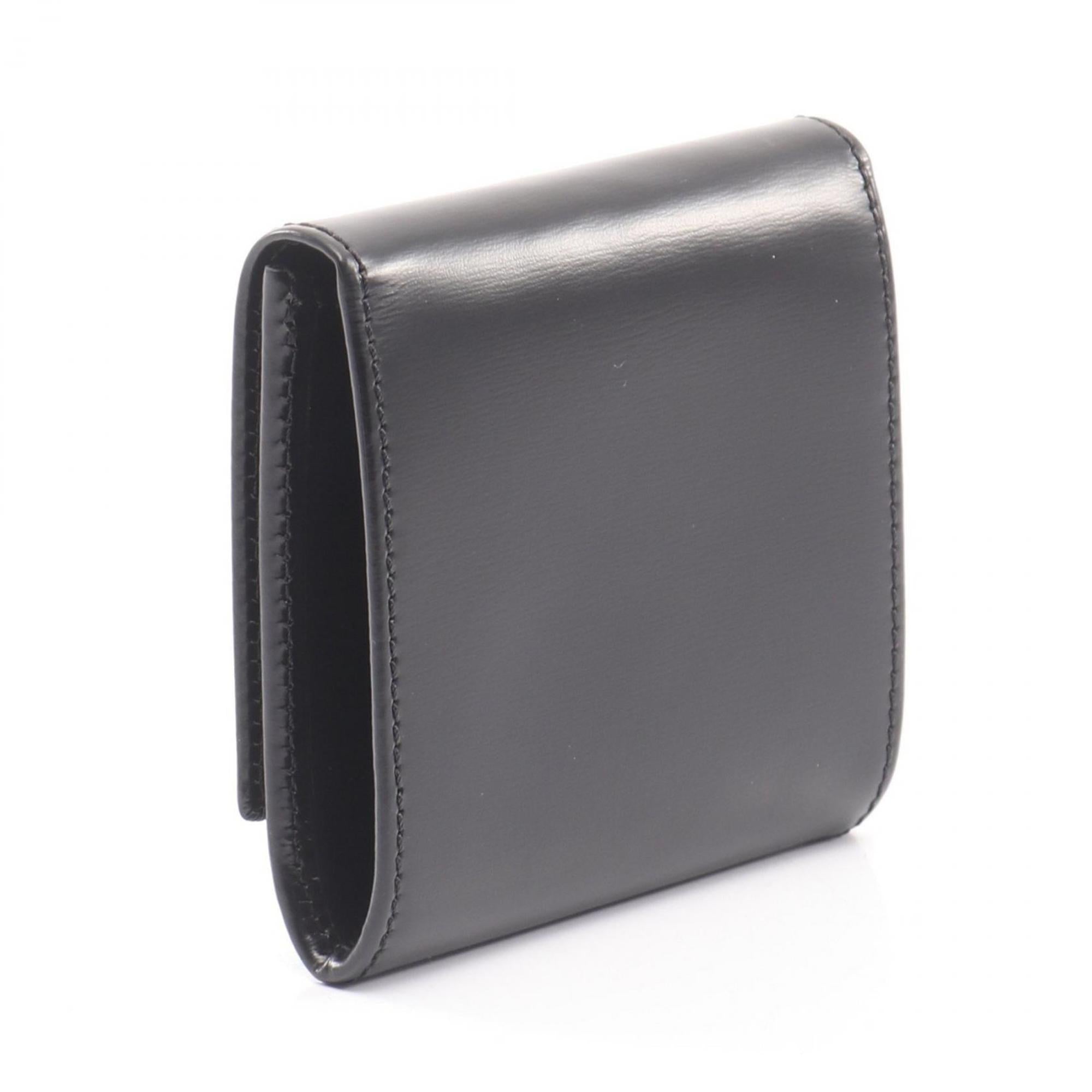 Cartier Black Leather Coin Purse/Coin Case (Pre-Owned)