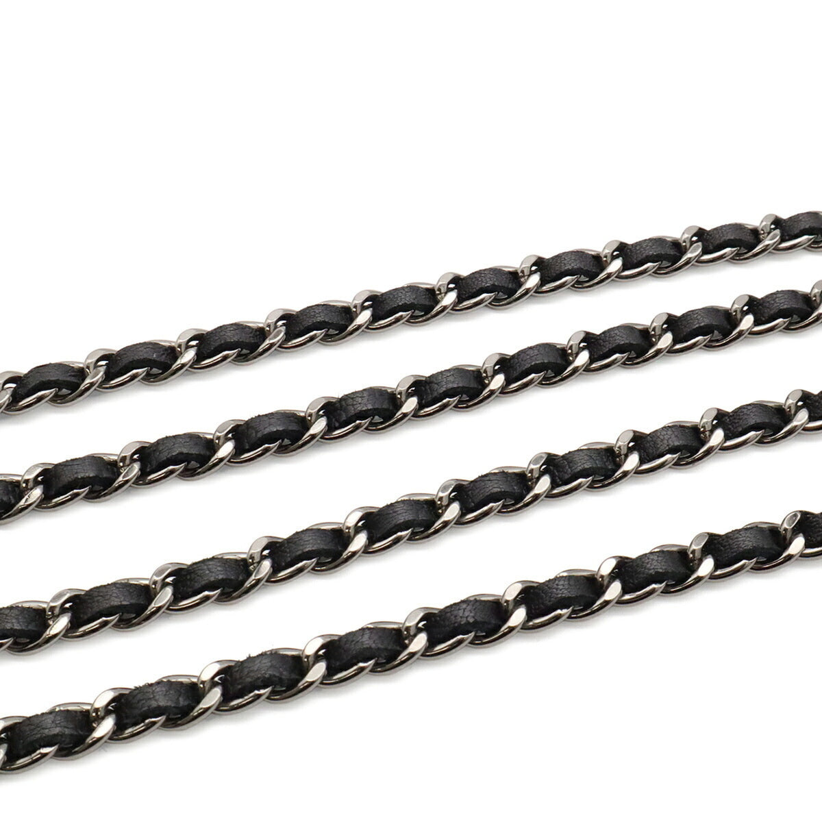 Chanel Black Leather Chain/Shoulder Wallet (Pre-Owned)