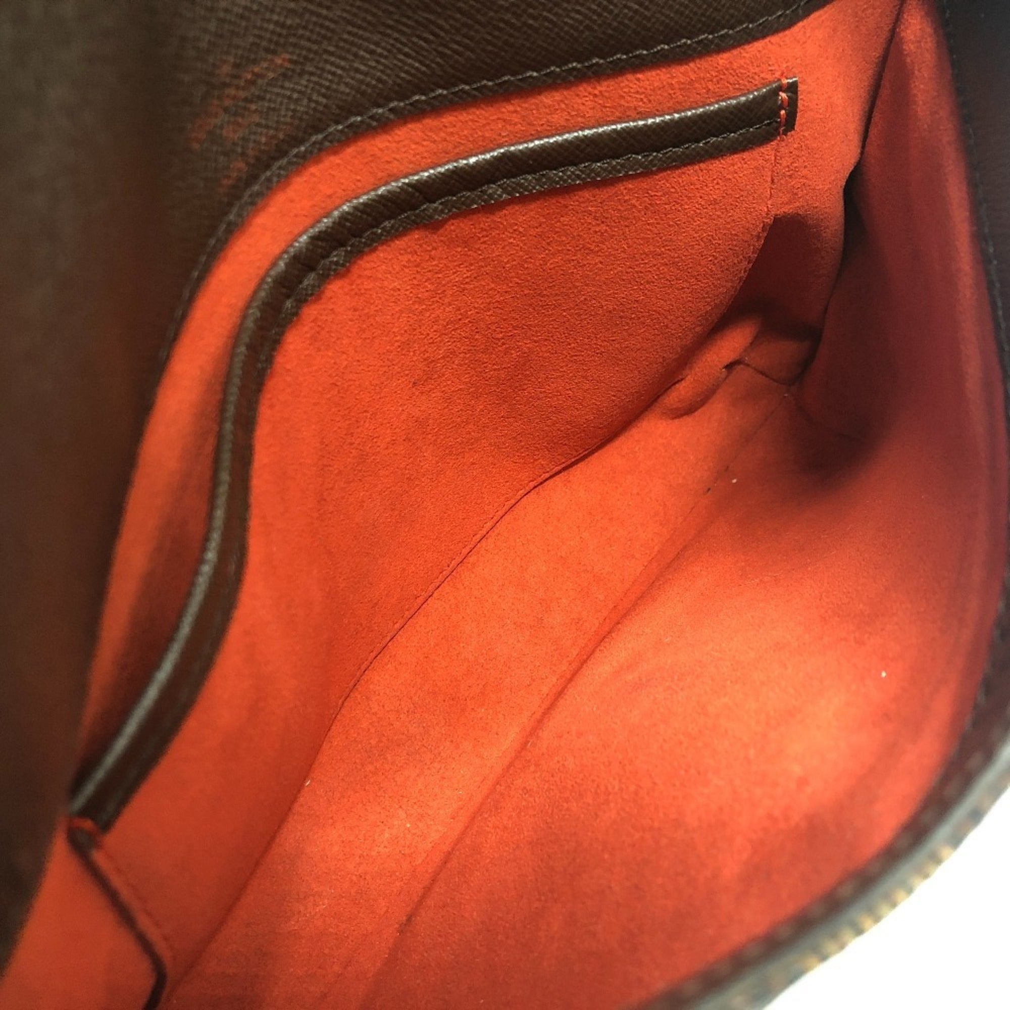 Louis Vuitton Ebene Damier Canvas Handbag Shoulder Bag (Pre-Owned)