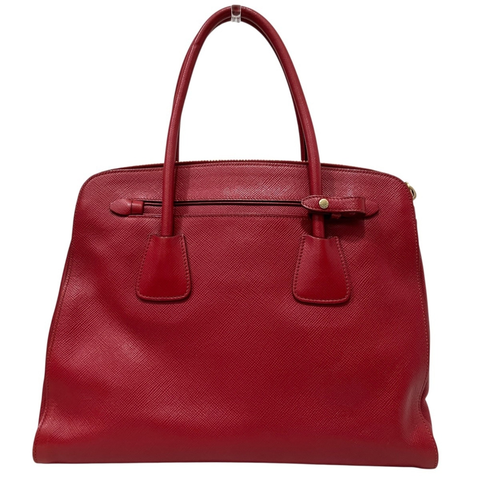 Prada Bordeaux Leather Shoulder Bag (Pre-Owned)