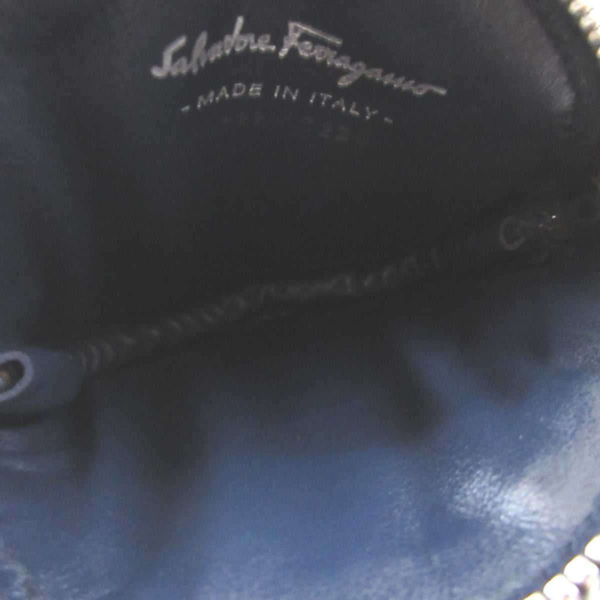 Salvatore Ferragamo Blue Cotton Coin Purse/Coin Case (Pre-Owned)