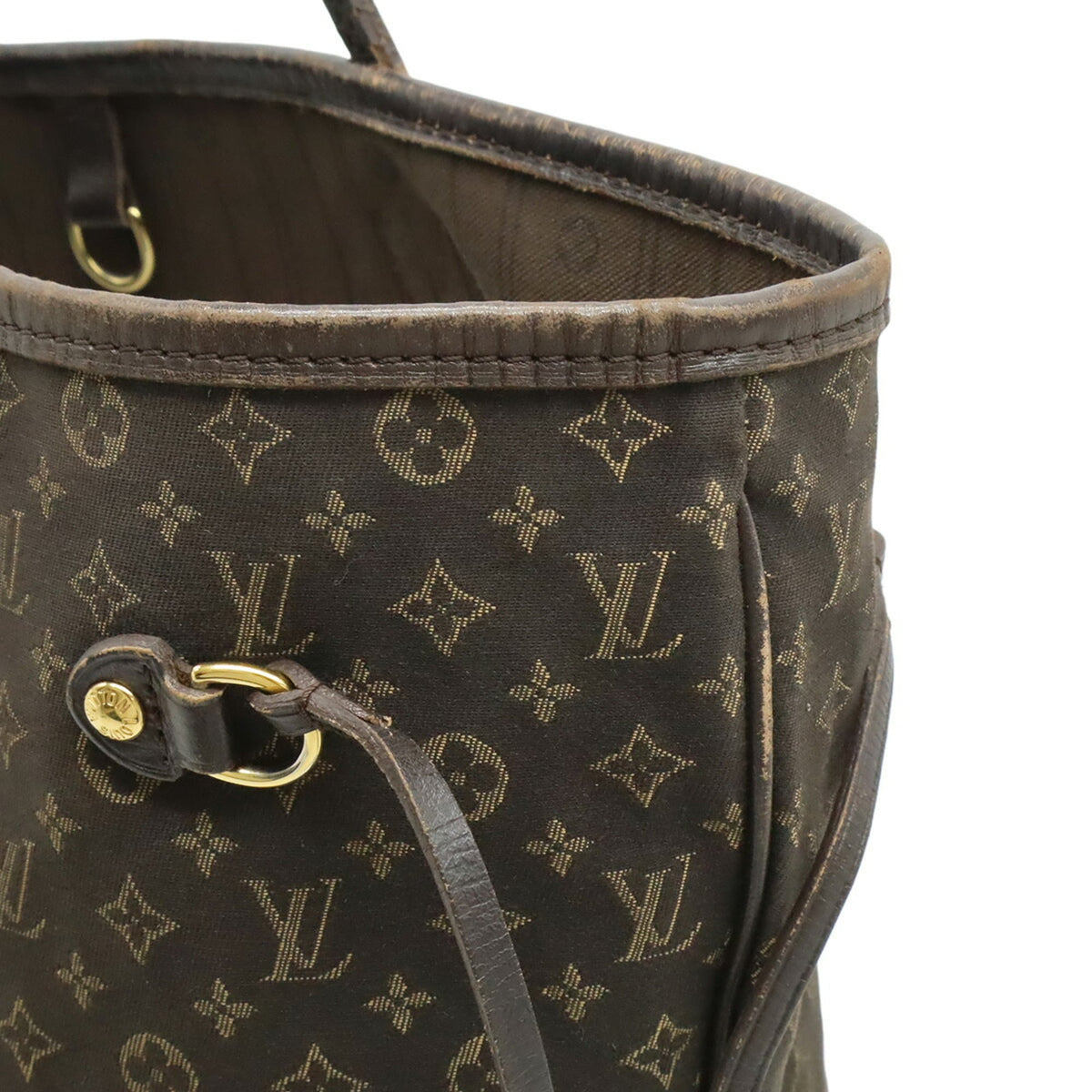 Louis Vuitton Monogram Idylle Fusain Canvas Leather Shoulder Bag Tote Bag (Pre-Owned)
