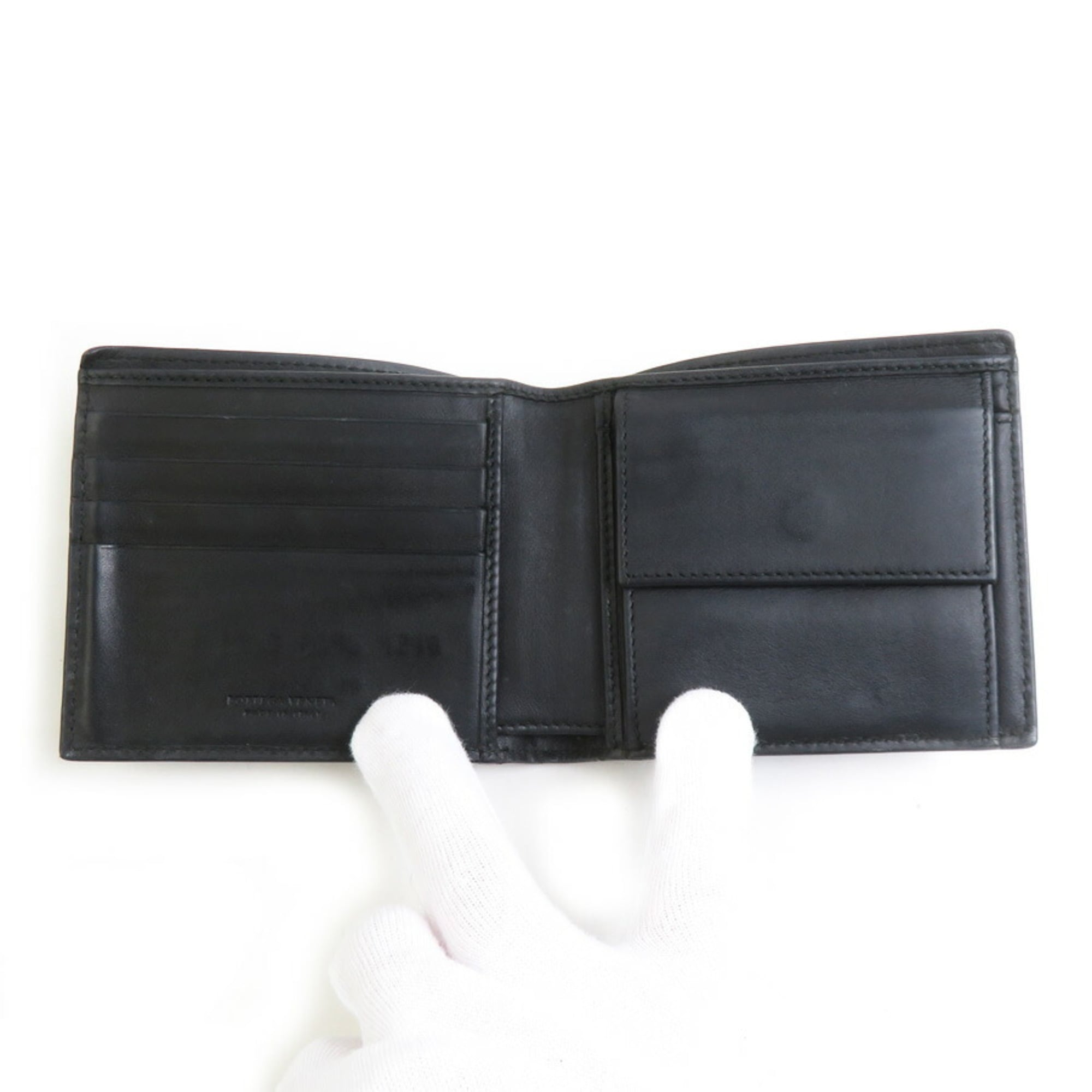 Bottega Veneta Black Intrecciato Wallet (Bi-Fold) (Pre-Owned)
