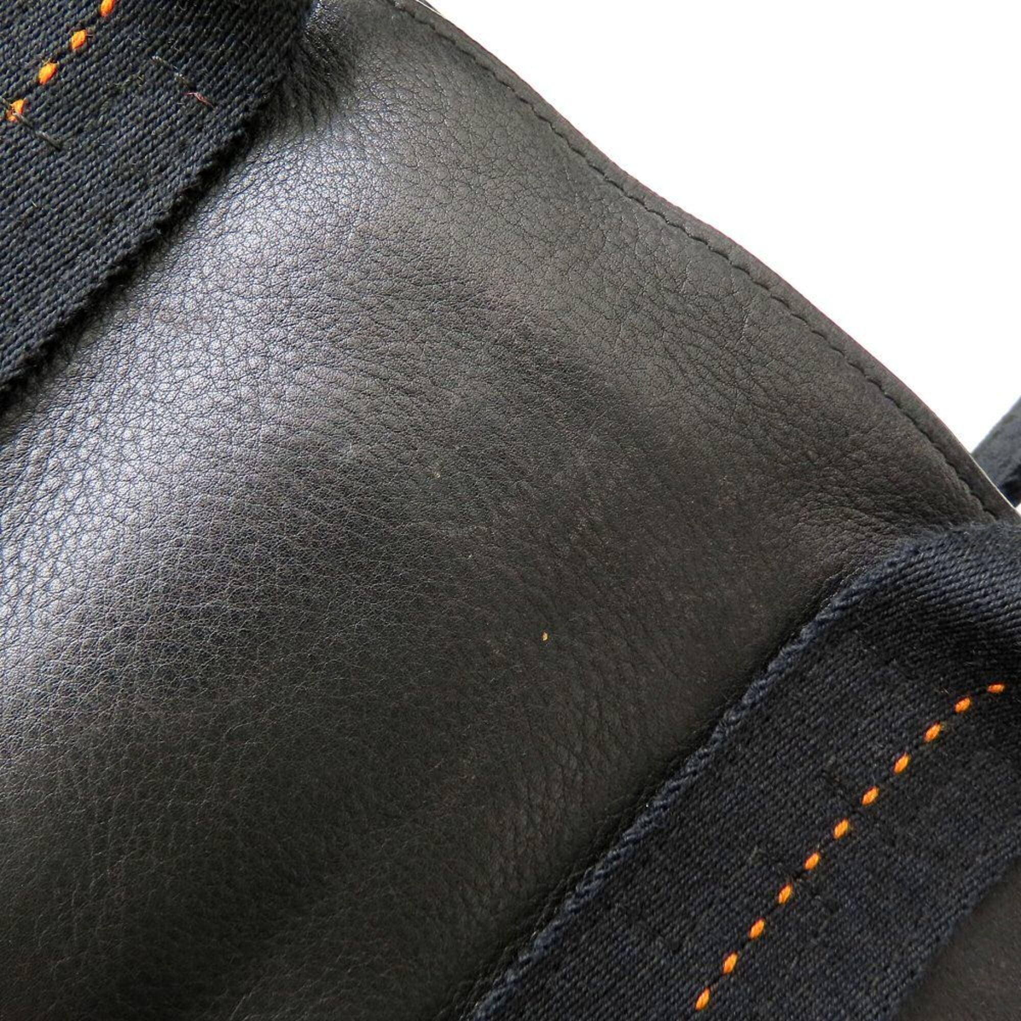 Hermes Black Veau Derma Handbag (Pre-Owned)