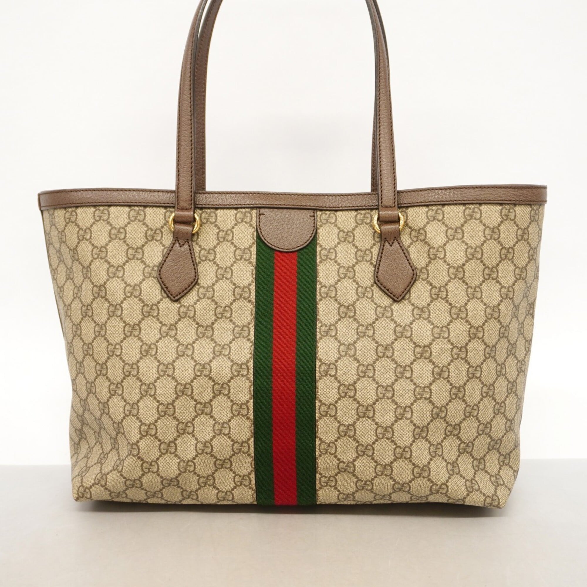 Gucci Brown Pvc Tote Bag (Pre-Owned)