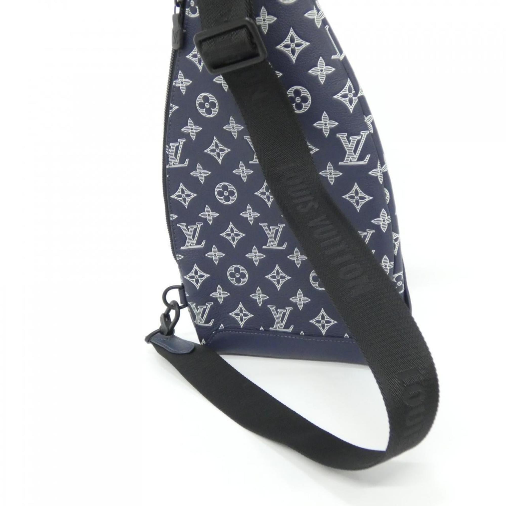 Louis Vuitton Blue Leather Shoulder Bag (Pre-Owned)