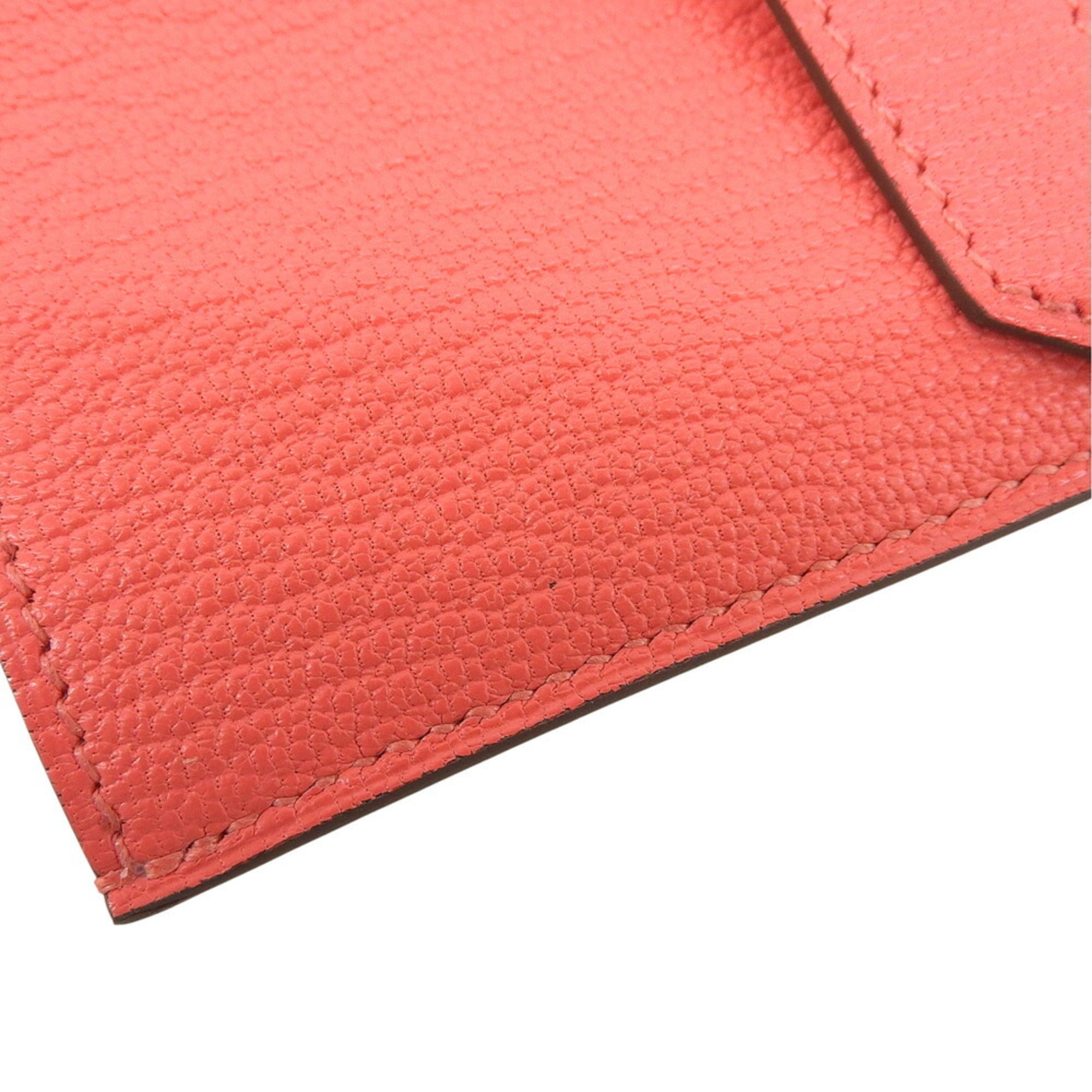 Hermes Pink Chevre Myzore Leather Wallet (Tri-Fold) (Pre-Owned)