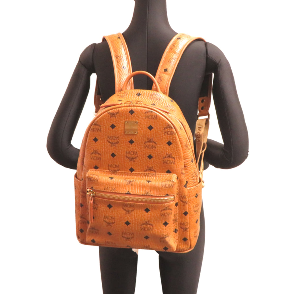 Mcm Brown Pvc Backpack (Pre-Owned)