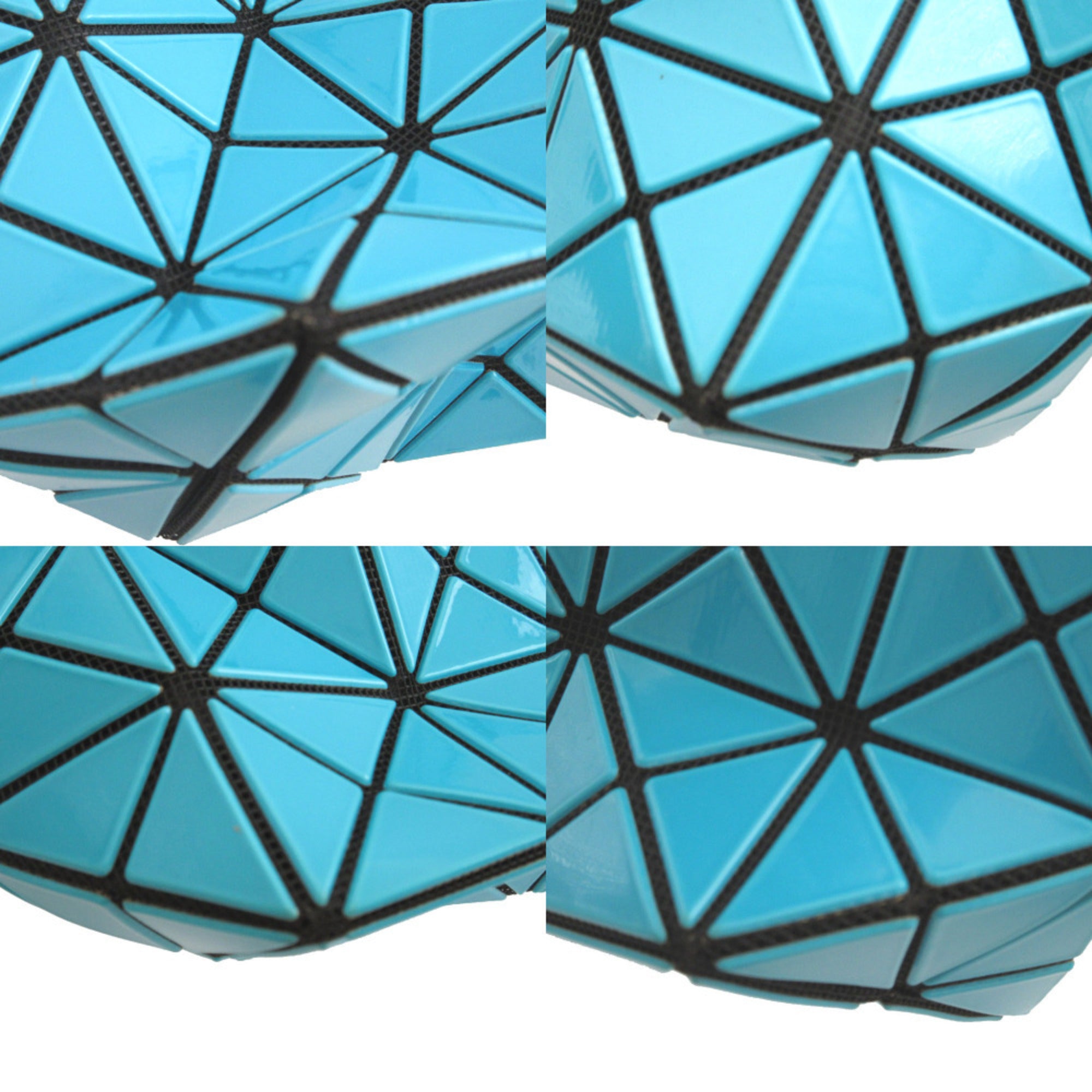 Issey Miyake Blue Green Pvc Pouch (Pre-Owned)