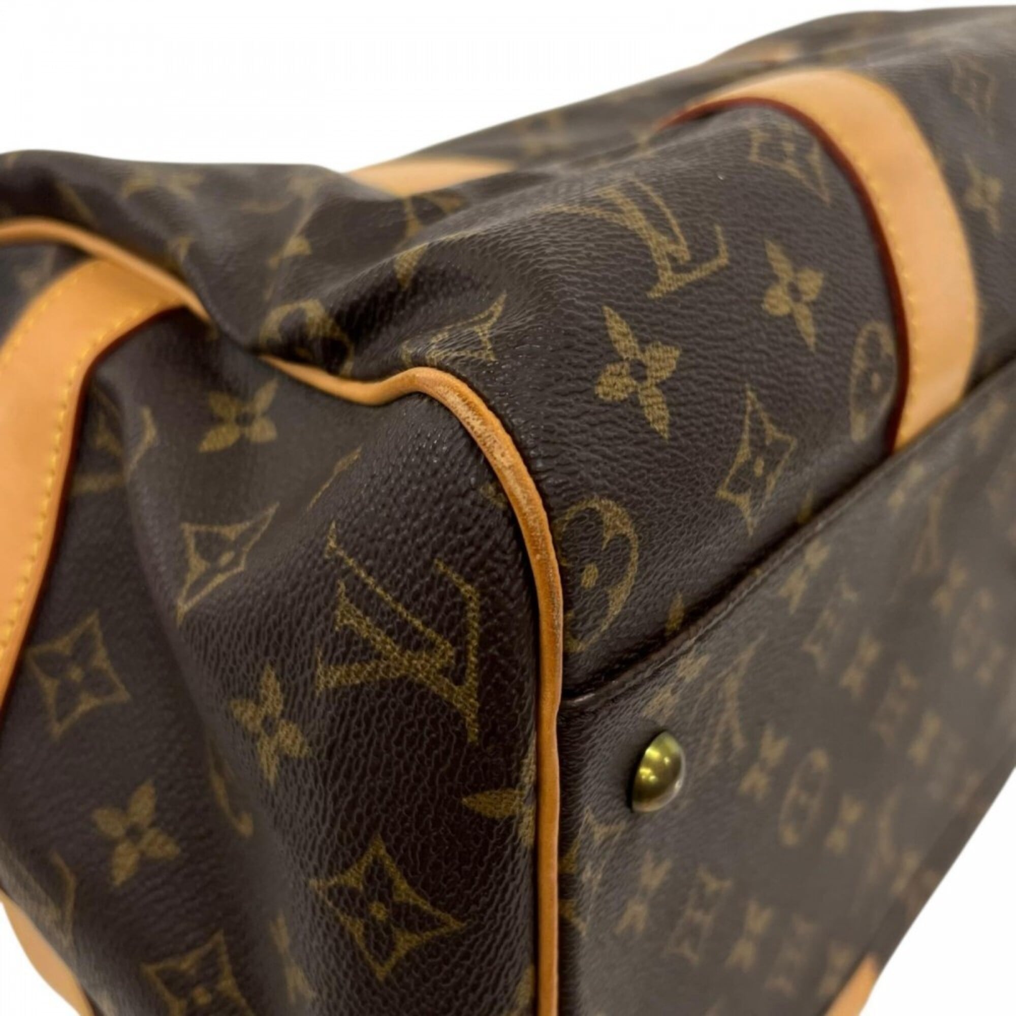 Louis Vuitton Brown Monogram Or White Monogram Boston Bag (Pre-Owned)