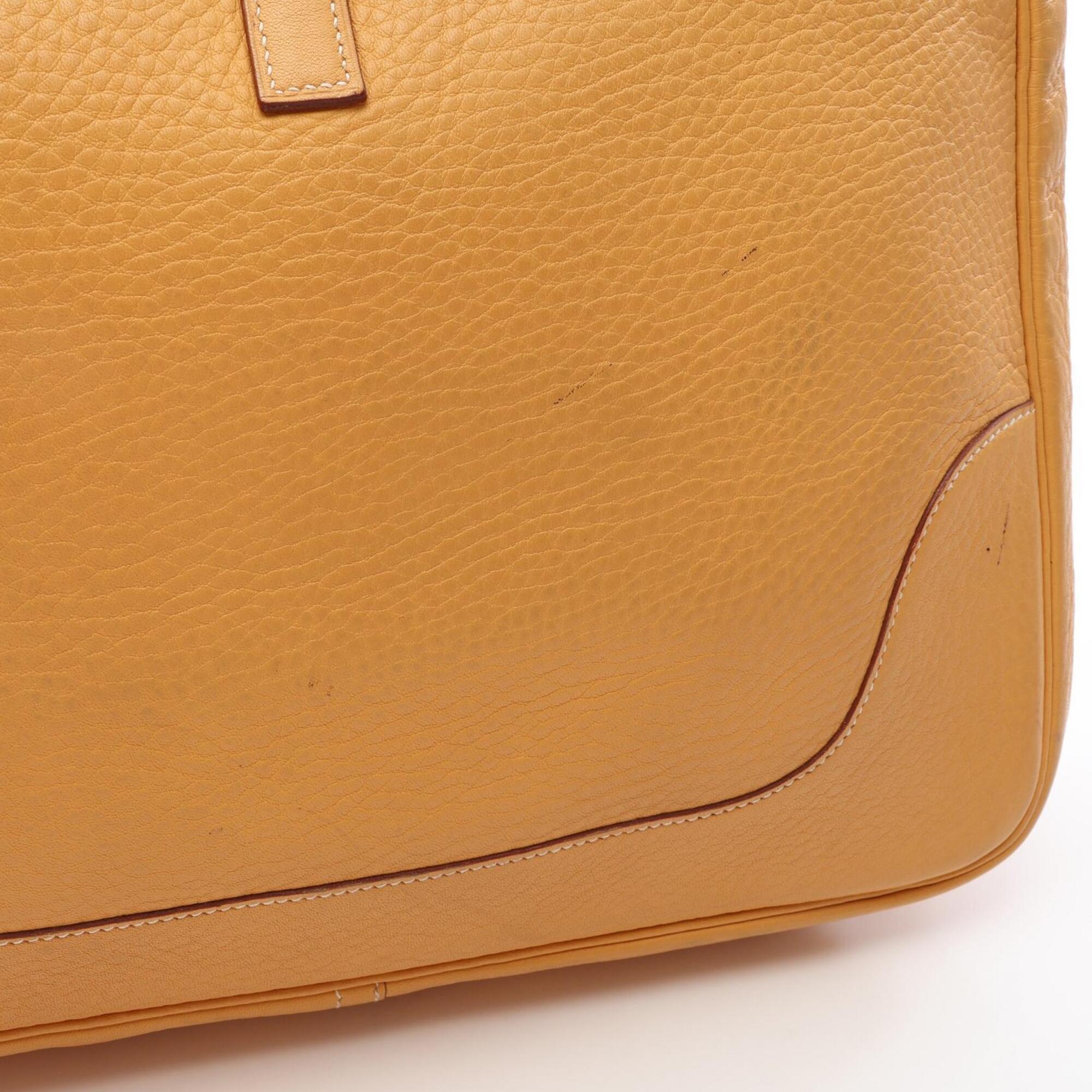 Hermes Brown Saffron Taurillon Clemence Leather Shoulder Bag (Pre-Owned)