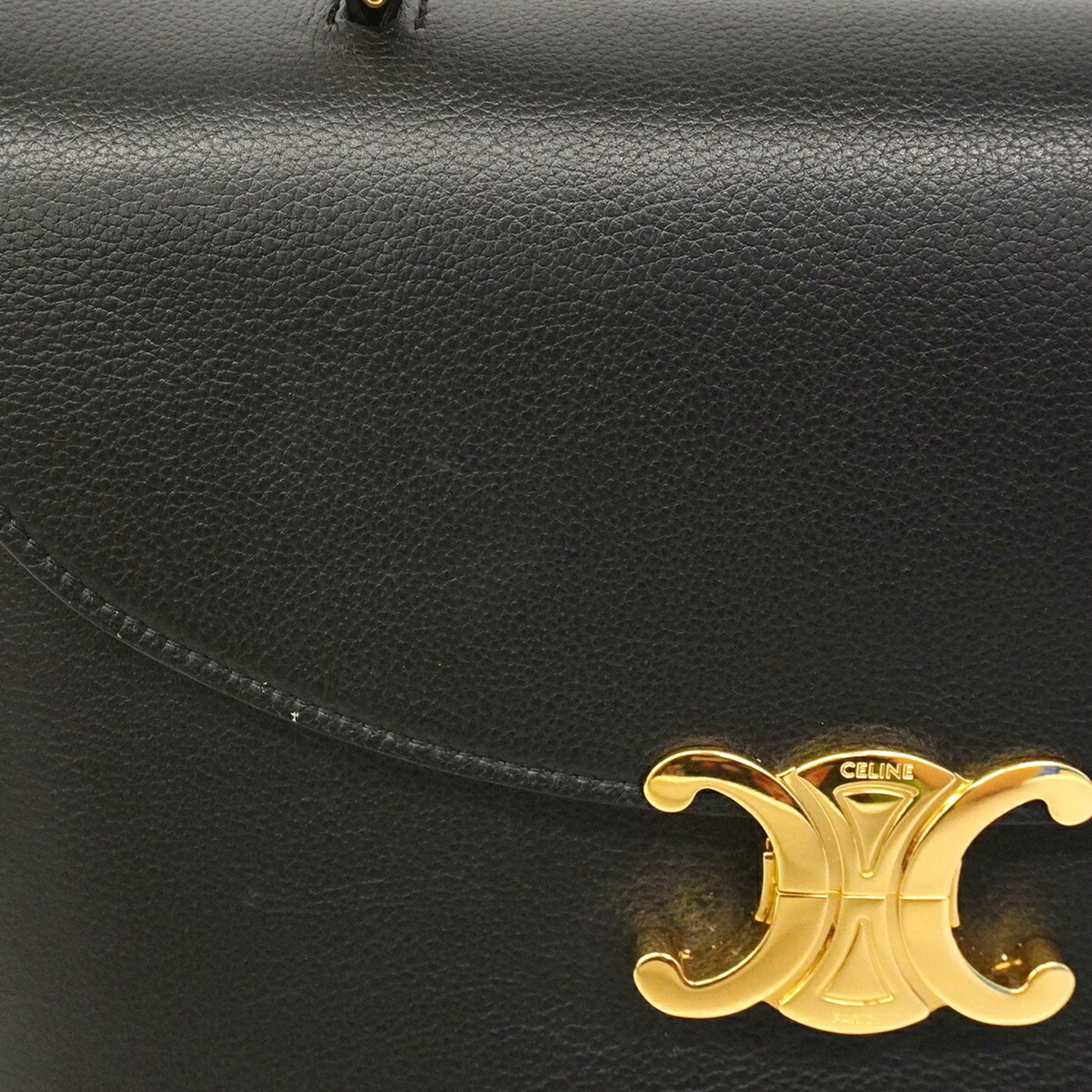 Celine Black Leather Handbag (Pre-Owned)