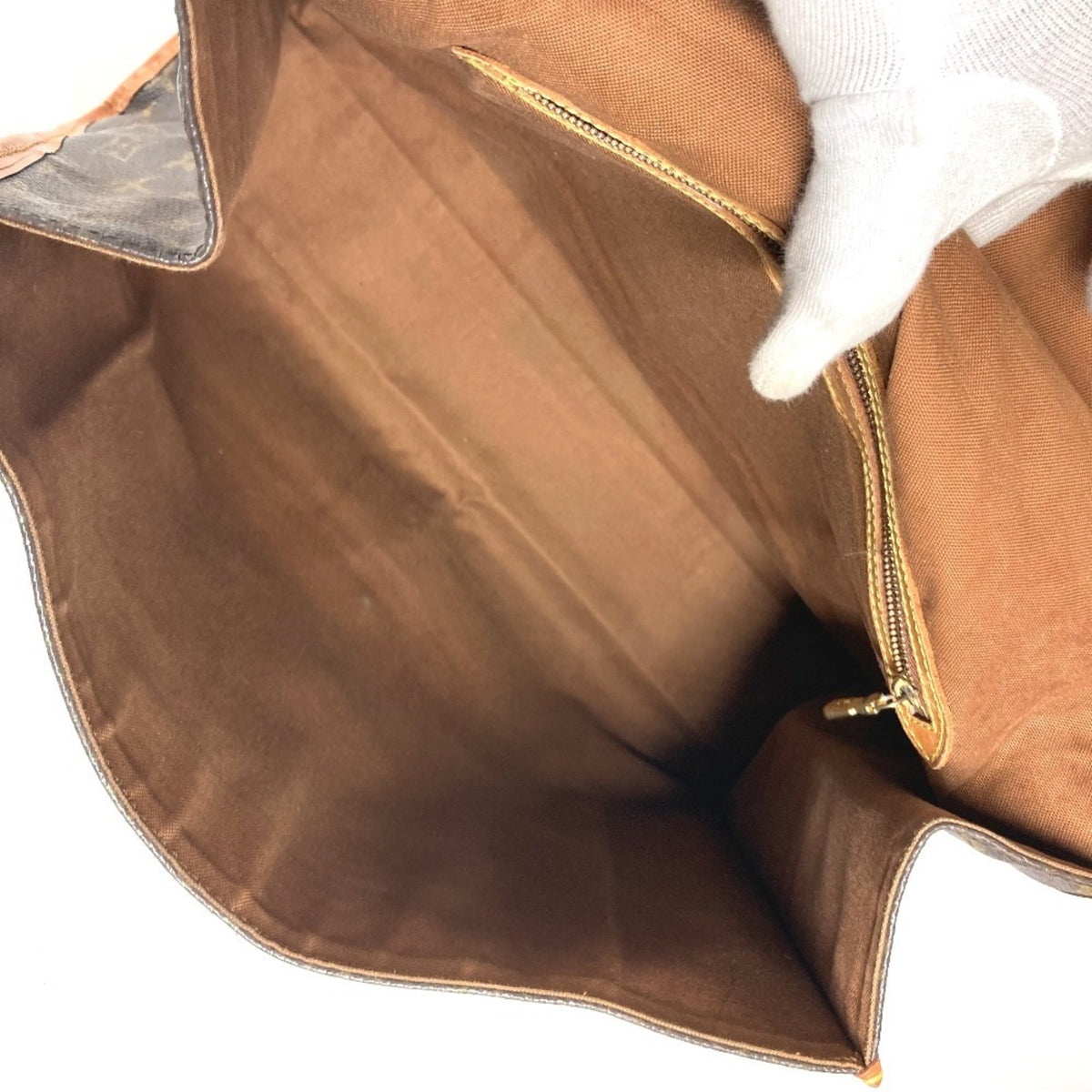Louis Vuitton Brown Monogram Canvas Handbag Shoulder Bag (Pre-Owned)