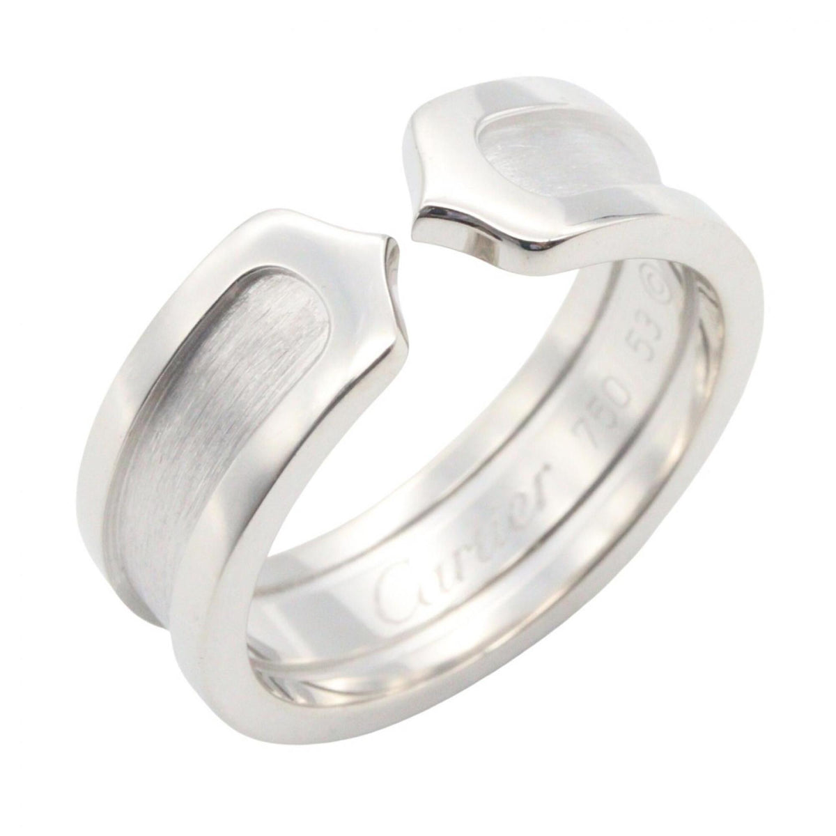 Cartier Silver White Gold (18K) Band Ring (Pre-Owned)
