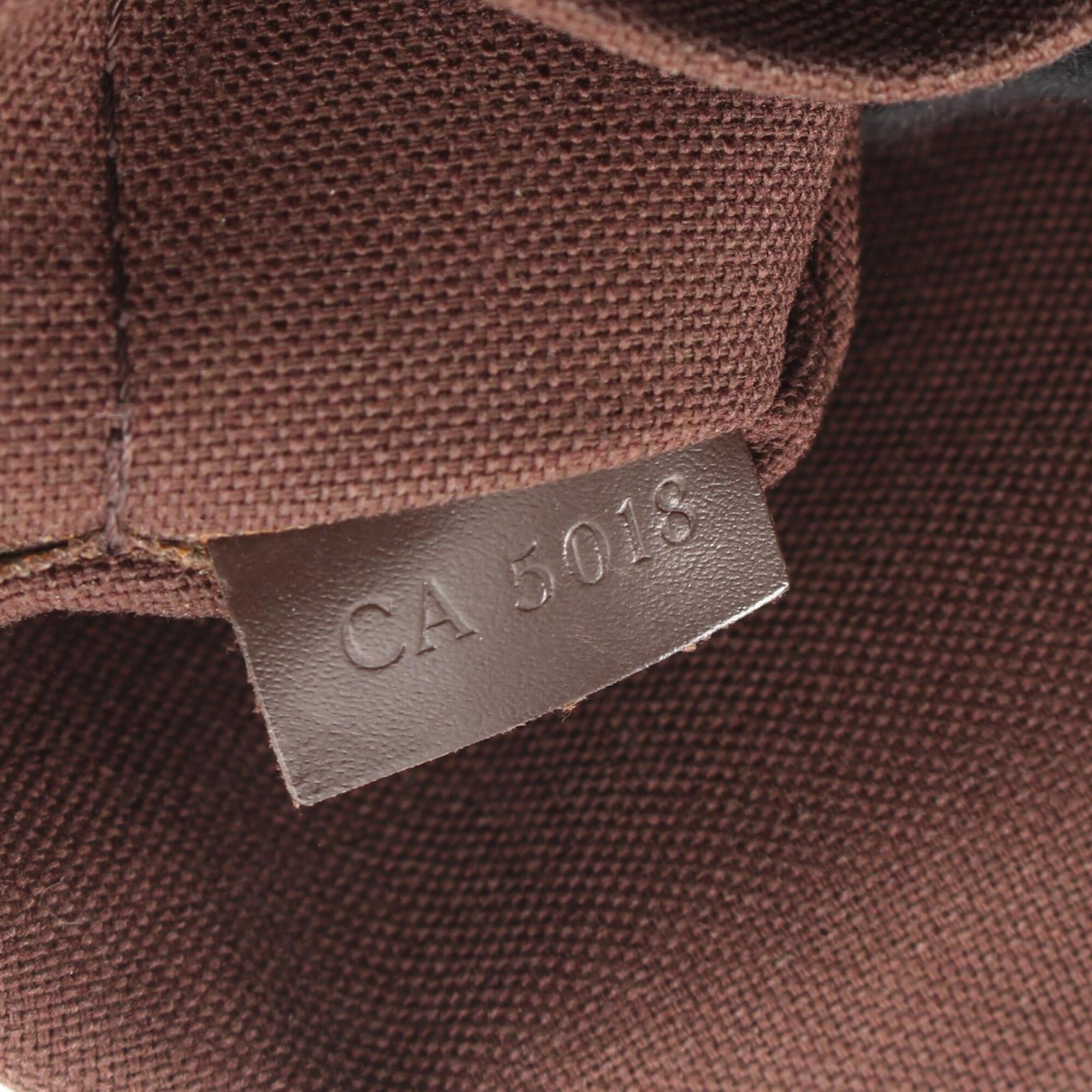 Louis Vuitton Brown Coated Canvas Pvc Damier Canvas Leather Handbag Shoulder Bag (Pre-Owned)