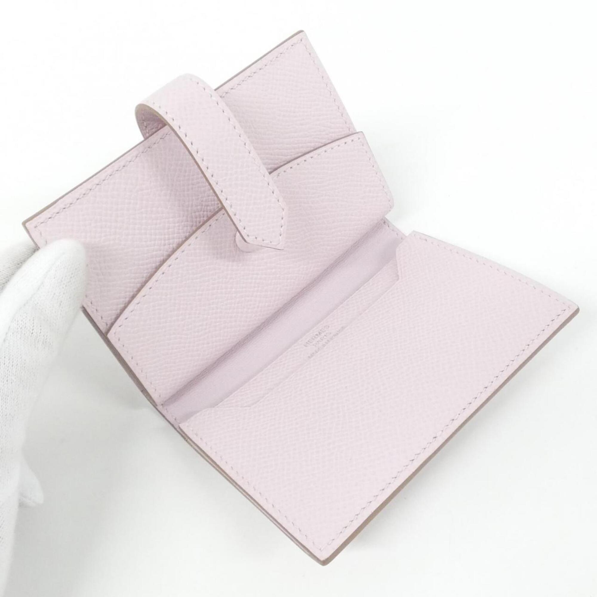 Hermes Light Pink Epsom Leather Wallet (Bi-Fold) (Pre-Owned)