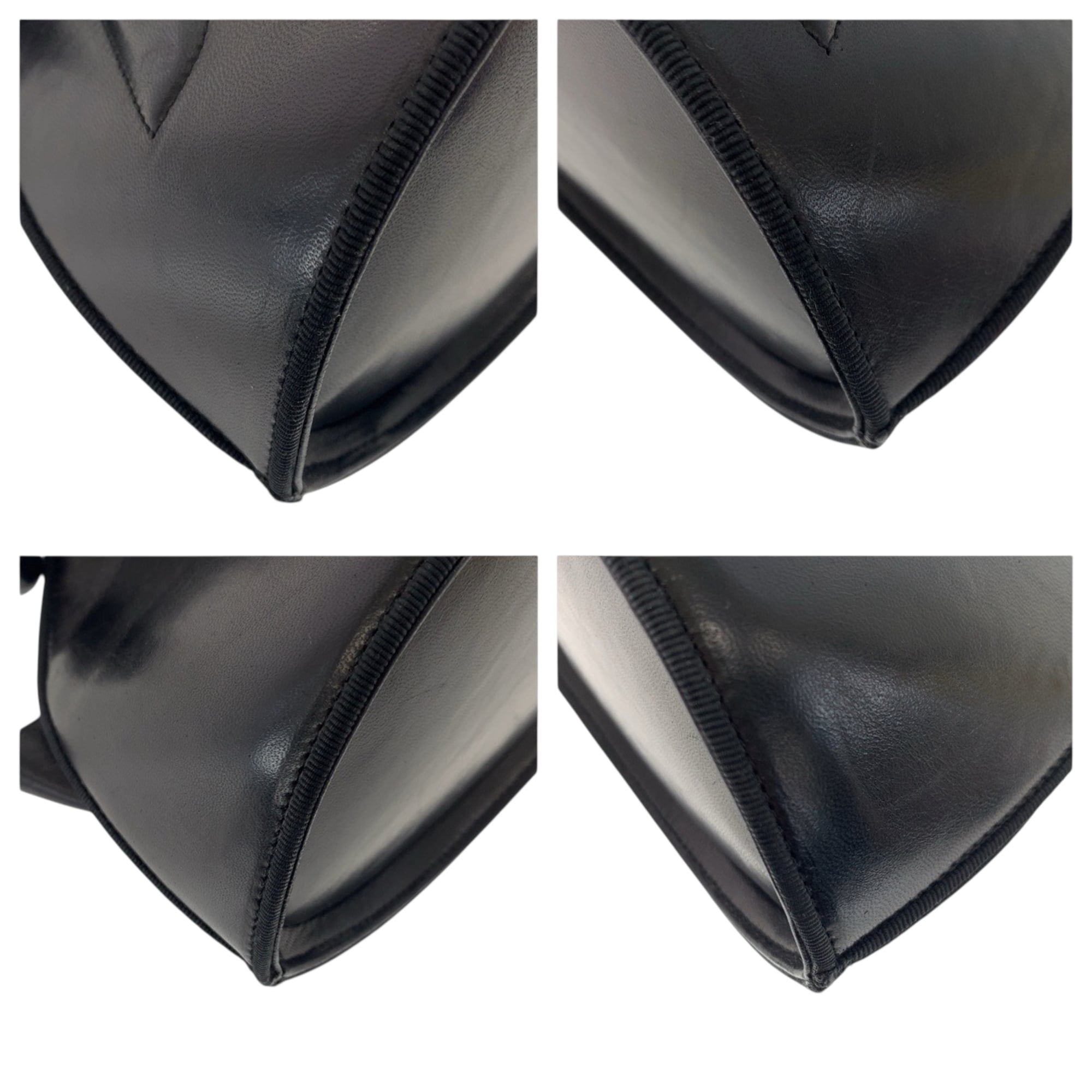 Salvatore Ferragamo Black Leather Handbag (Pre-Owned)