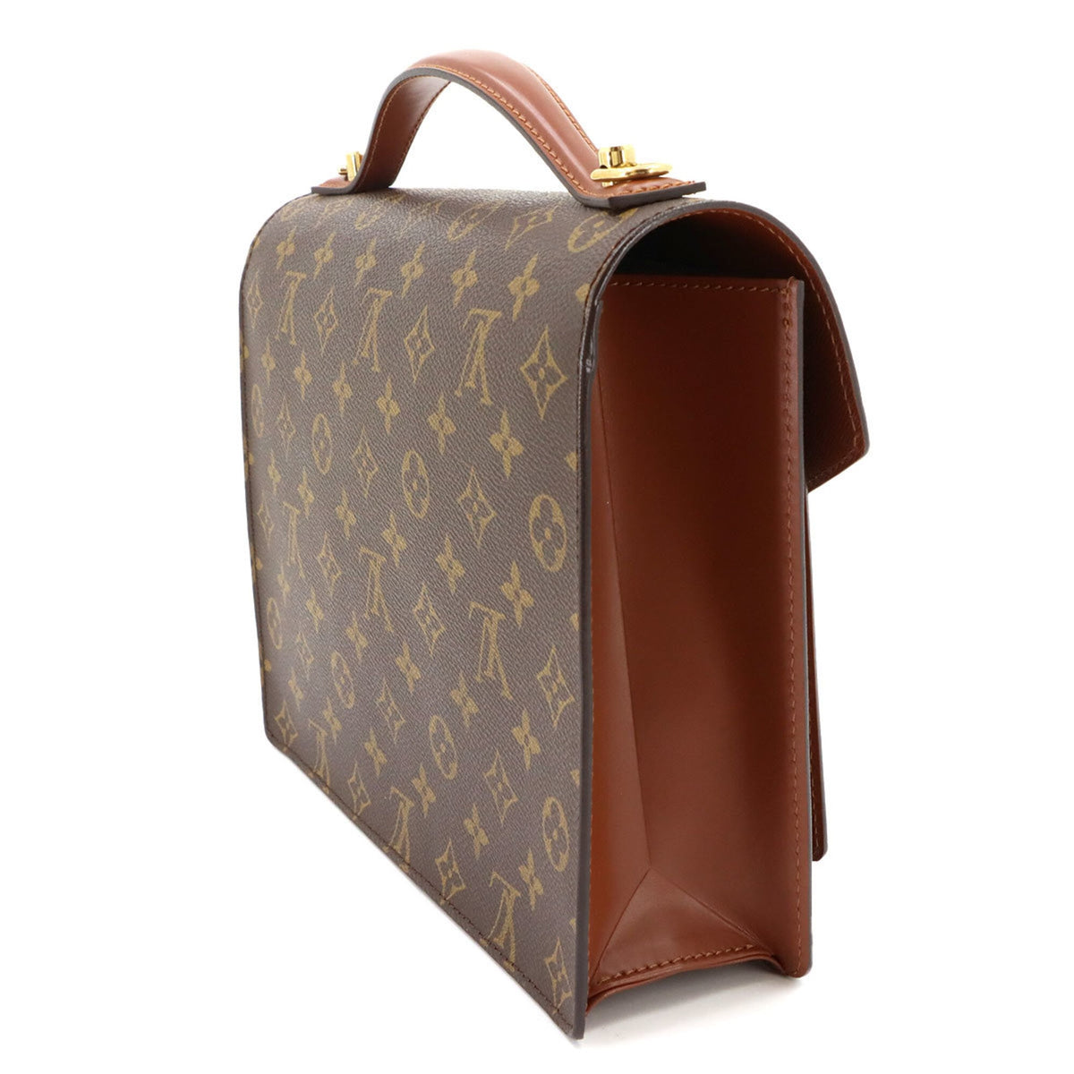Louis Vuitton Brown Monogram Monogram Leather Handbag (Pre-Owned)
