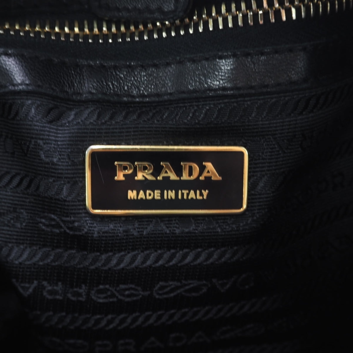 Prada Black Nylon Leather Plastic Handbag (Pre-Owned)