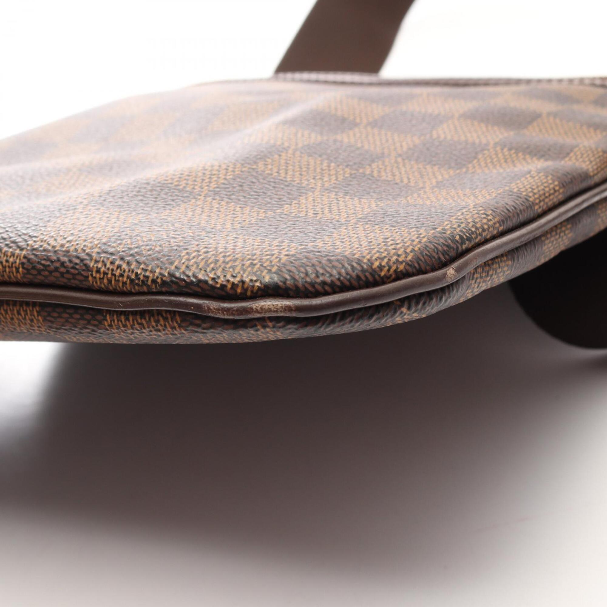 Louis Vuitton Brown Ebene Coated Canvas Leather Handbag Pochette Shoulder Bag (Pre-Owned)