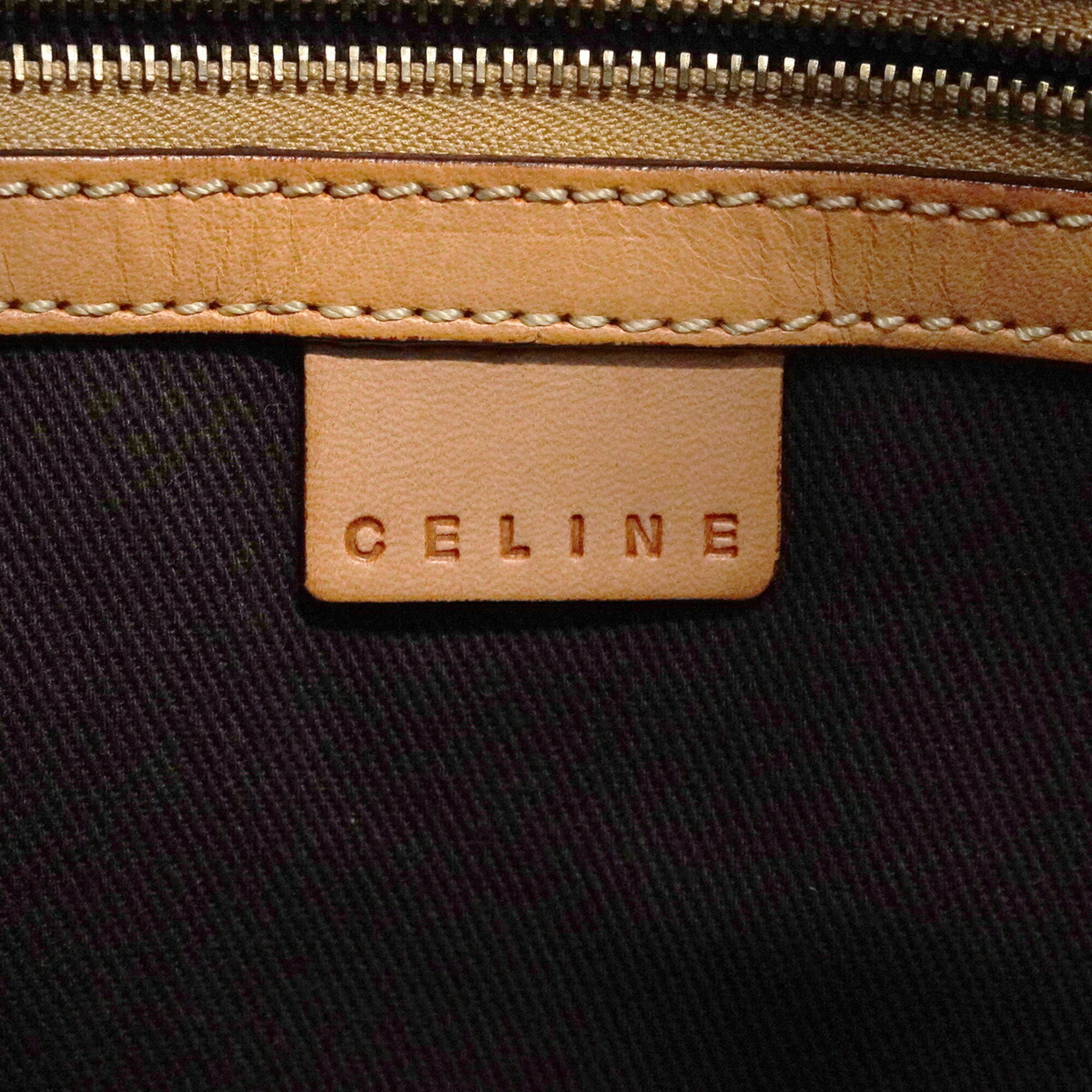 Celine Brown Pvc Shoulder Bag (Pre-Owned)