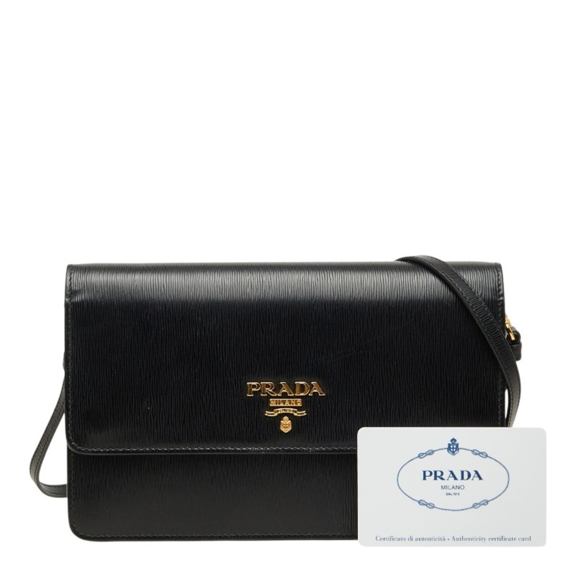 Prada Black Leather Shoulder Bag (Pre-Owned)
