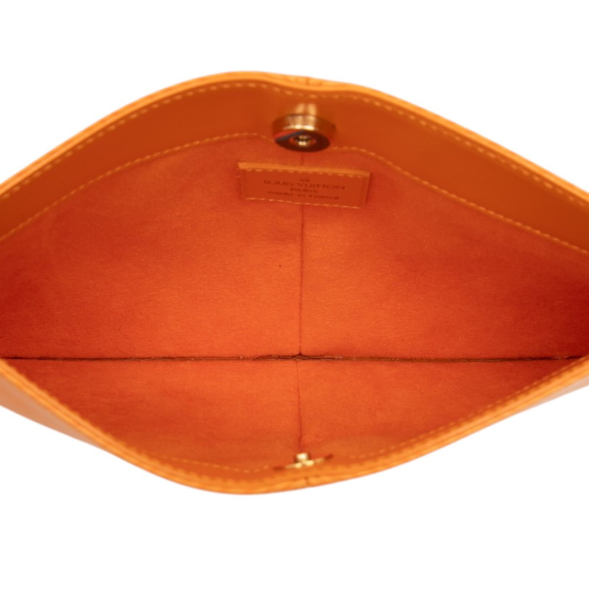 Louis Vuitton Epi Orange Leather Handbag Pochette (Pre-Owned)