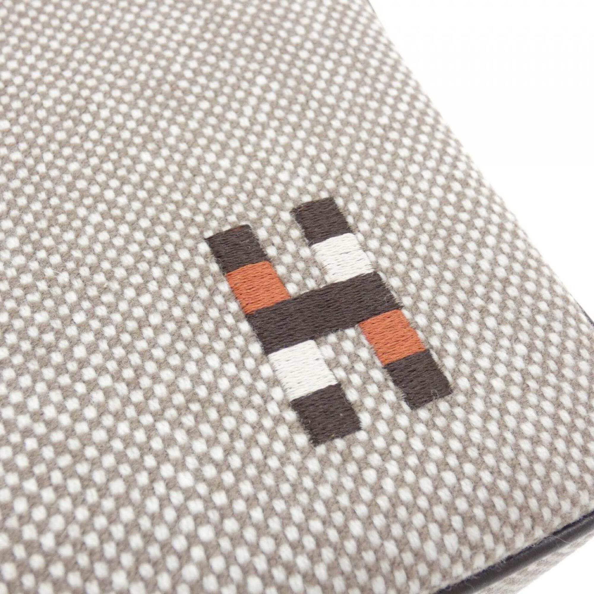 Hermes Brown Wool Handbag Pouch (Pre-Owned)