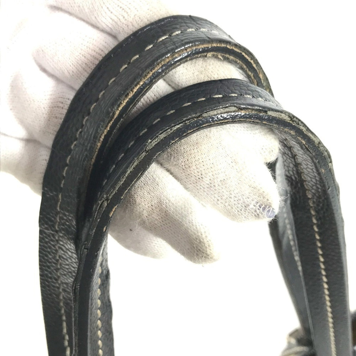 Chanel Black Pvc Leather Shoulder Bag Tote Bag (Pre-Owned)