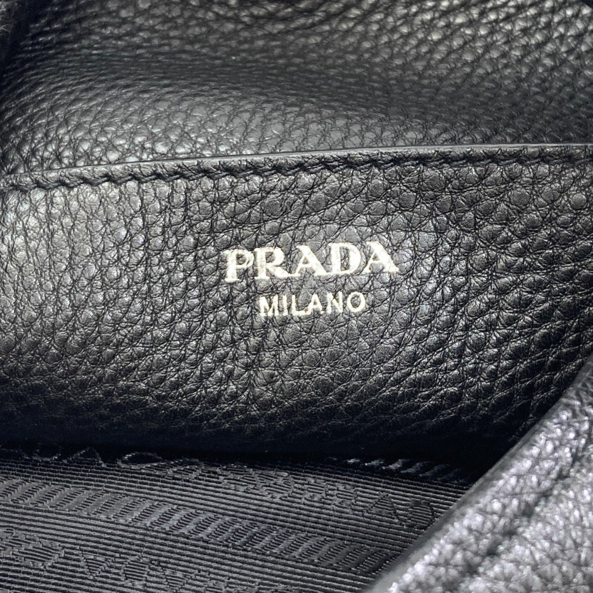 Prada Black Leather Tote Bag (Pre-Owned)