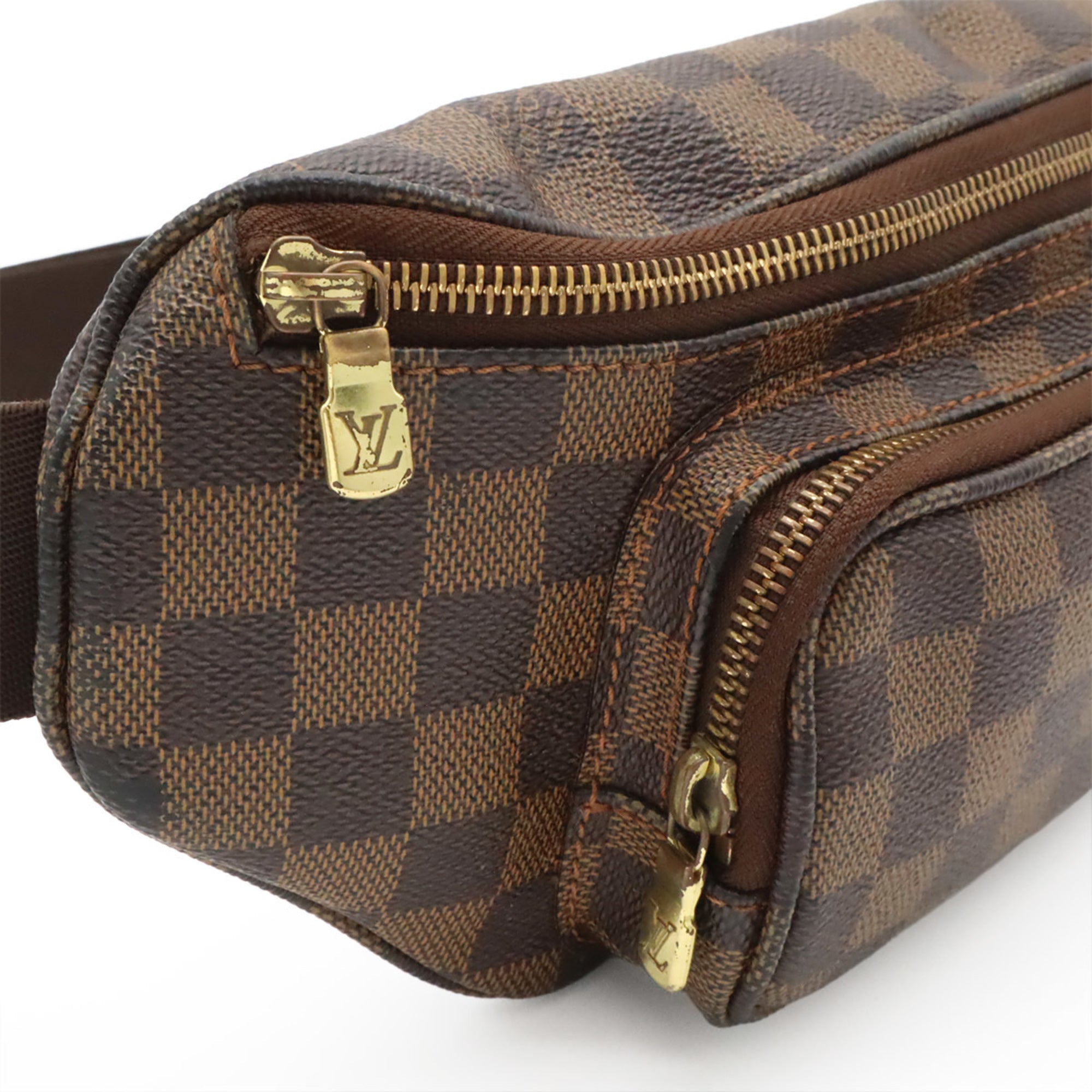 Louis Vuitton Brown Damier Canvas White Damier Canvas Fanny Pack Pouch (Pre-Owned)