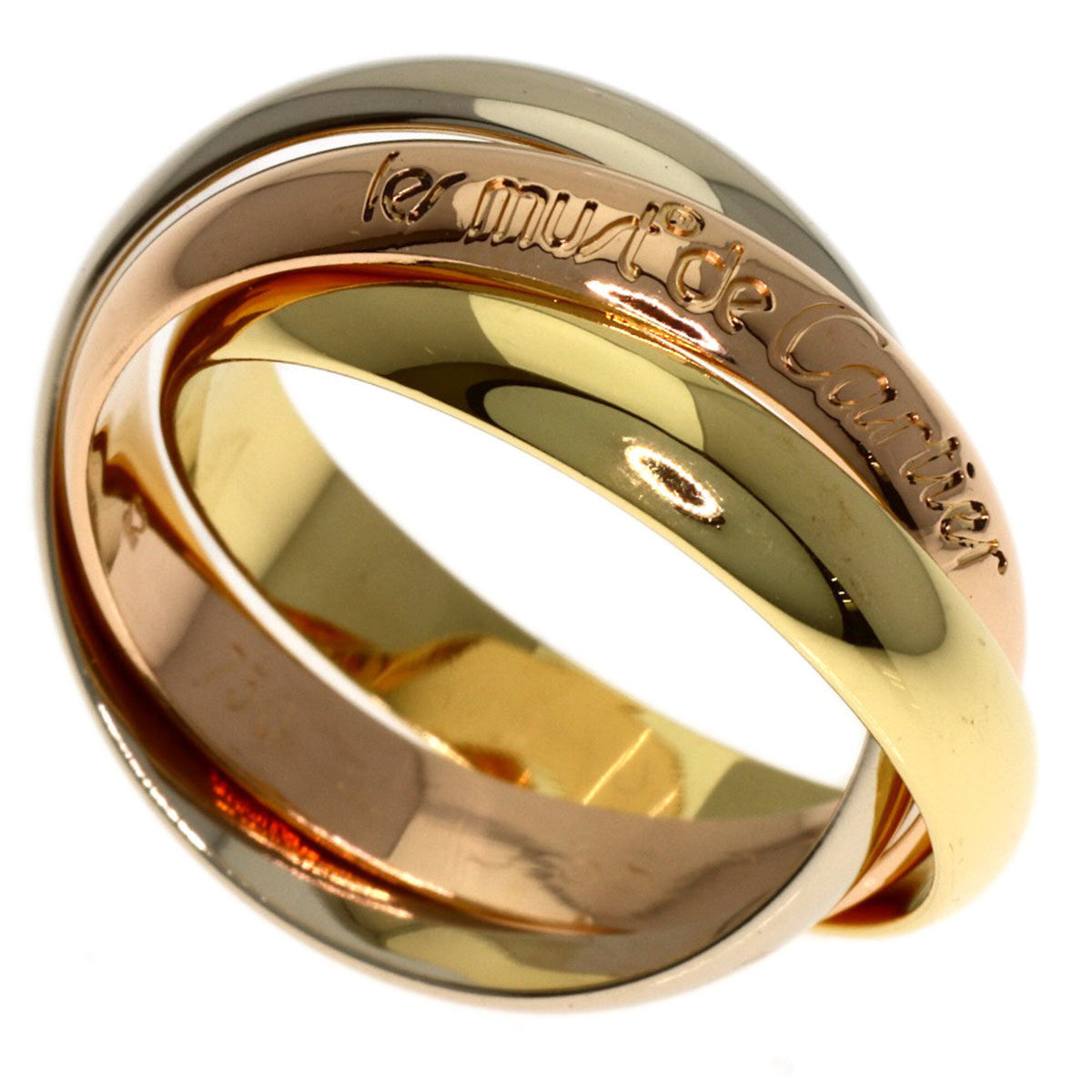 Cartier Trinity Yellow Gold (18K) Pink Gold (18K) White Gold (18K) Band Ring (Pre-Owned)