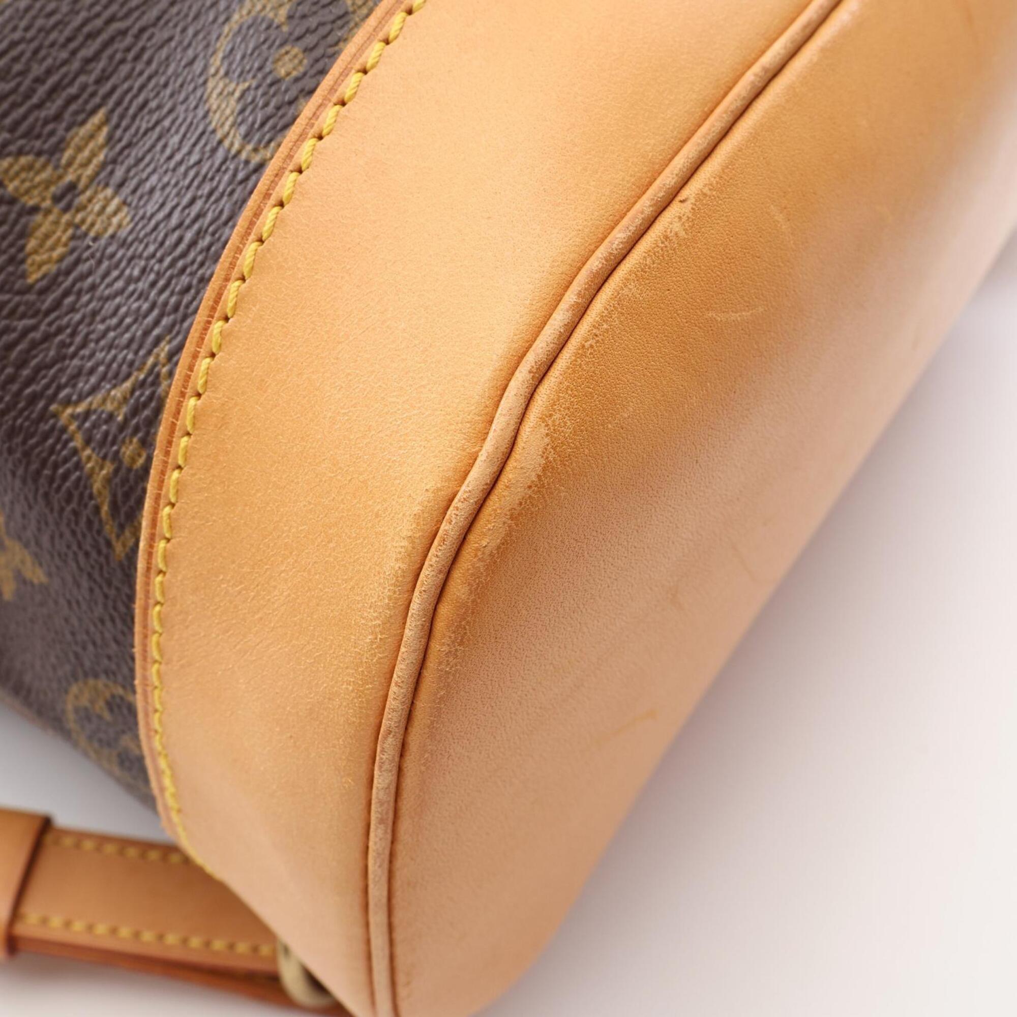 Louis Vuitton Brown Monogram Coated Canvas Leather Backpack (Pre-Owned)