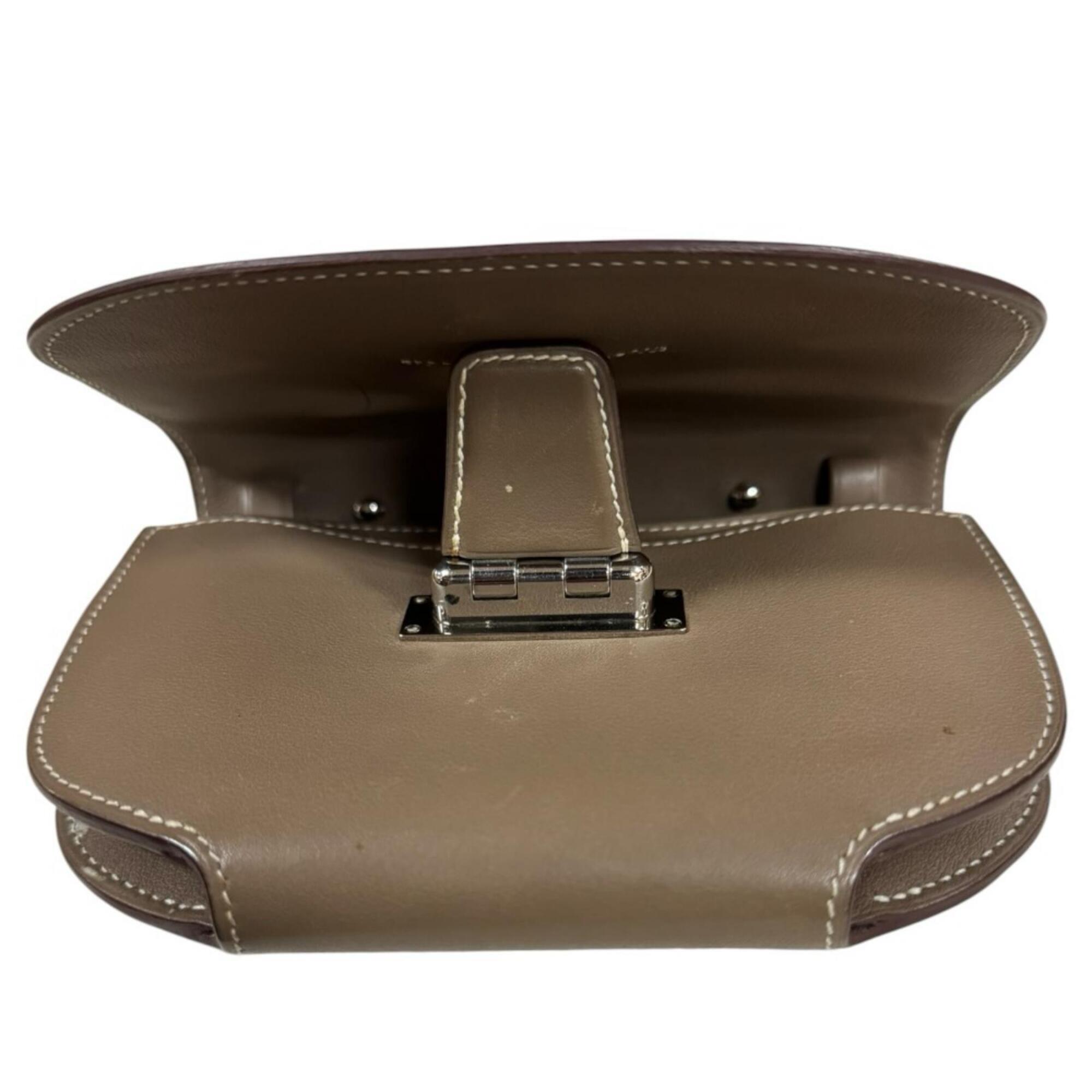 Hermes Beige Swift Leather Shoulder Bag (Pre-Owned)