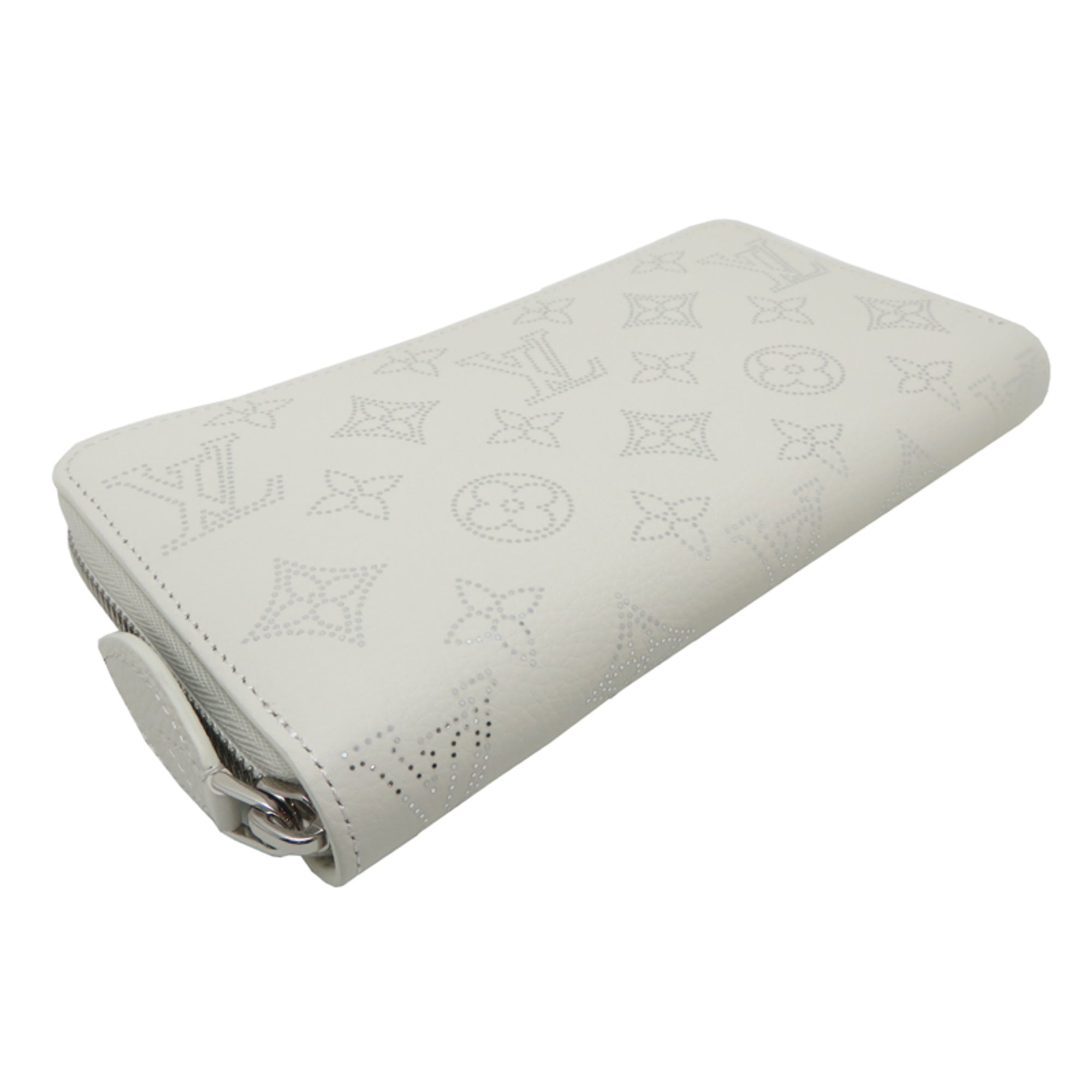 Louis Vuitton White Mahina Leather Long Wallet (Bi-Fold) (Pre-Owned)