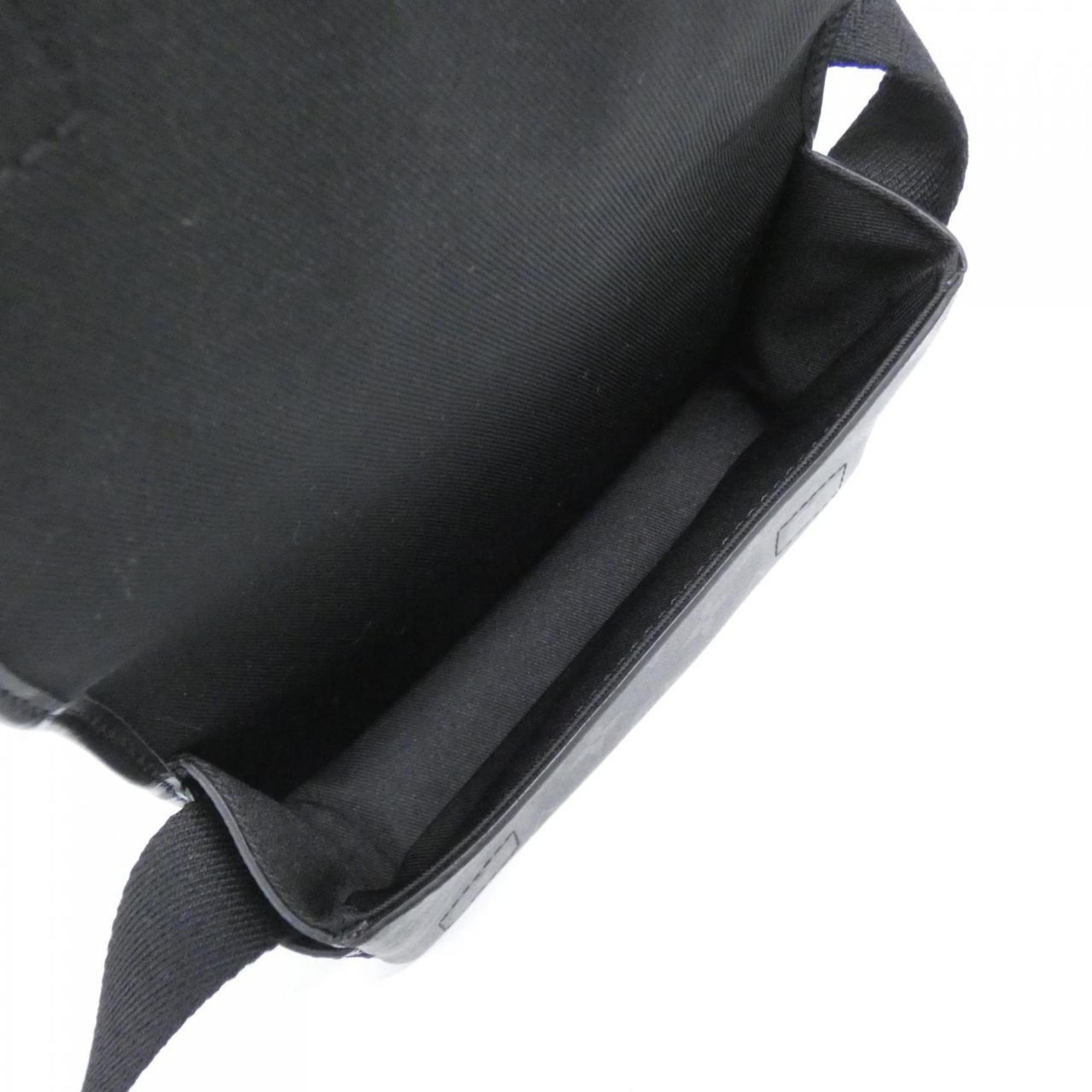 Louis Vuitton Black Coated Canvas Shoulder Bag (Pre-Owned)