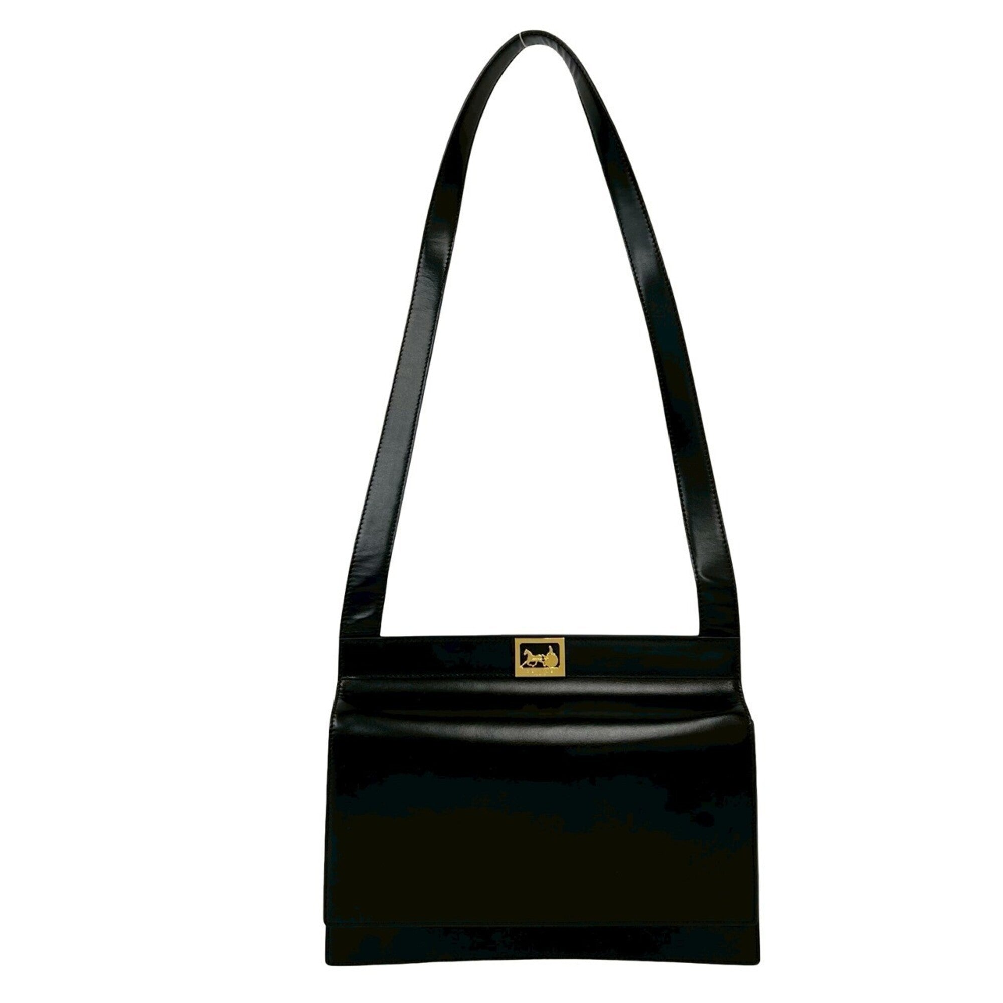 Celine Black Leather Shoulder Bag (Pre-Owned)