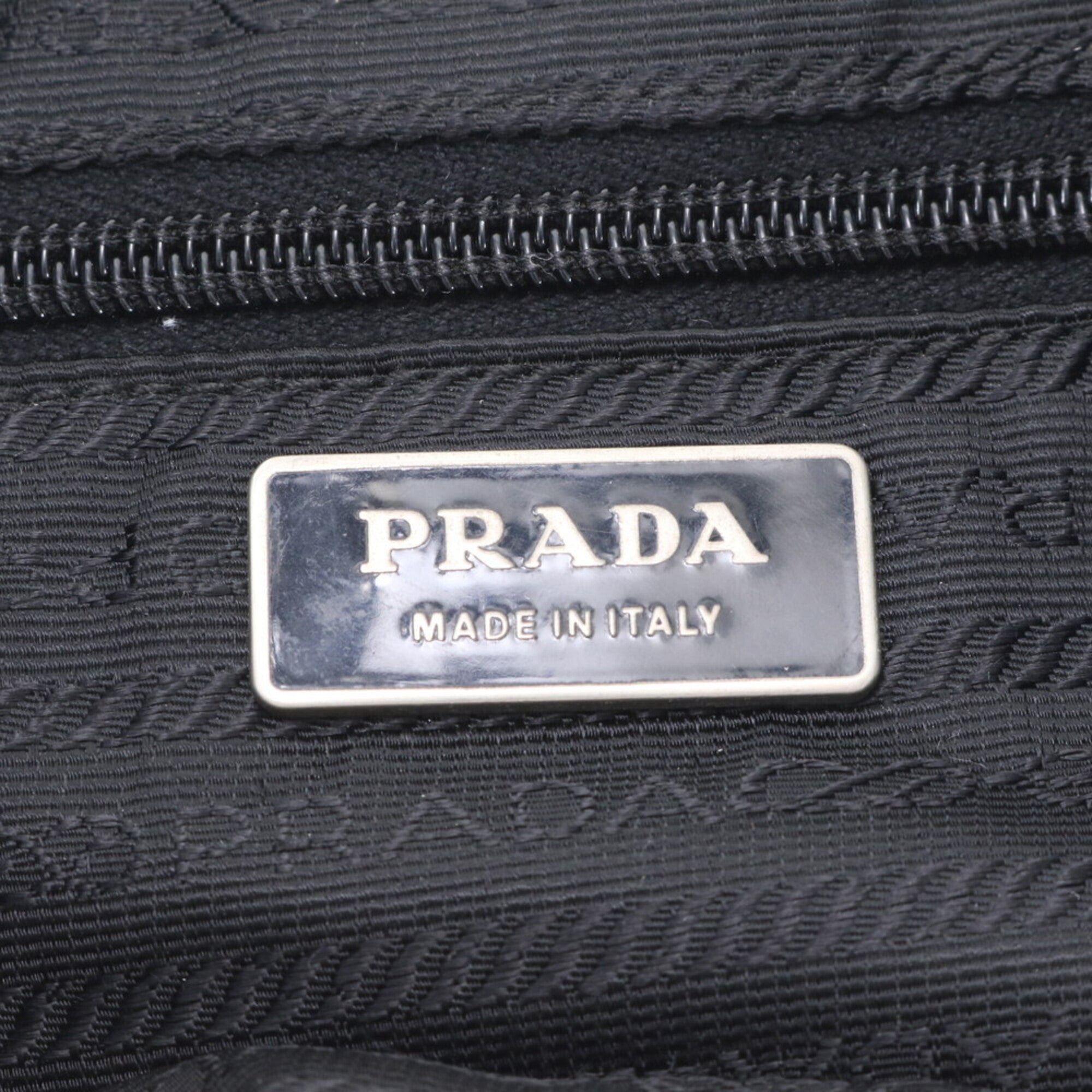 Prada Black Nylon Leather Shoulder Bag (Pre-Owned)