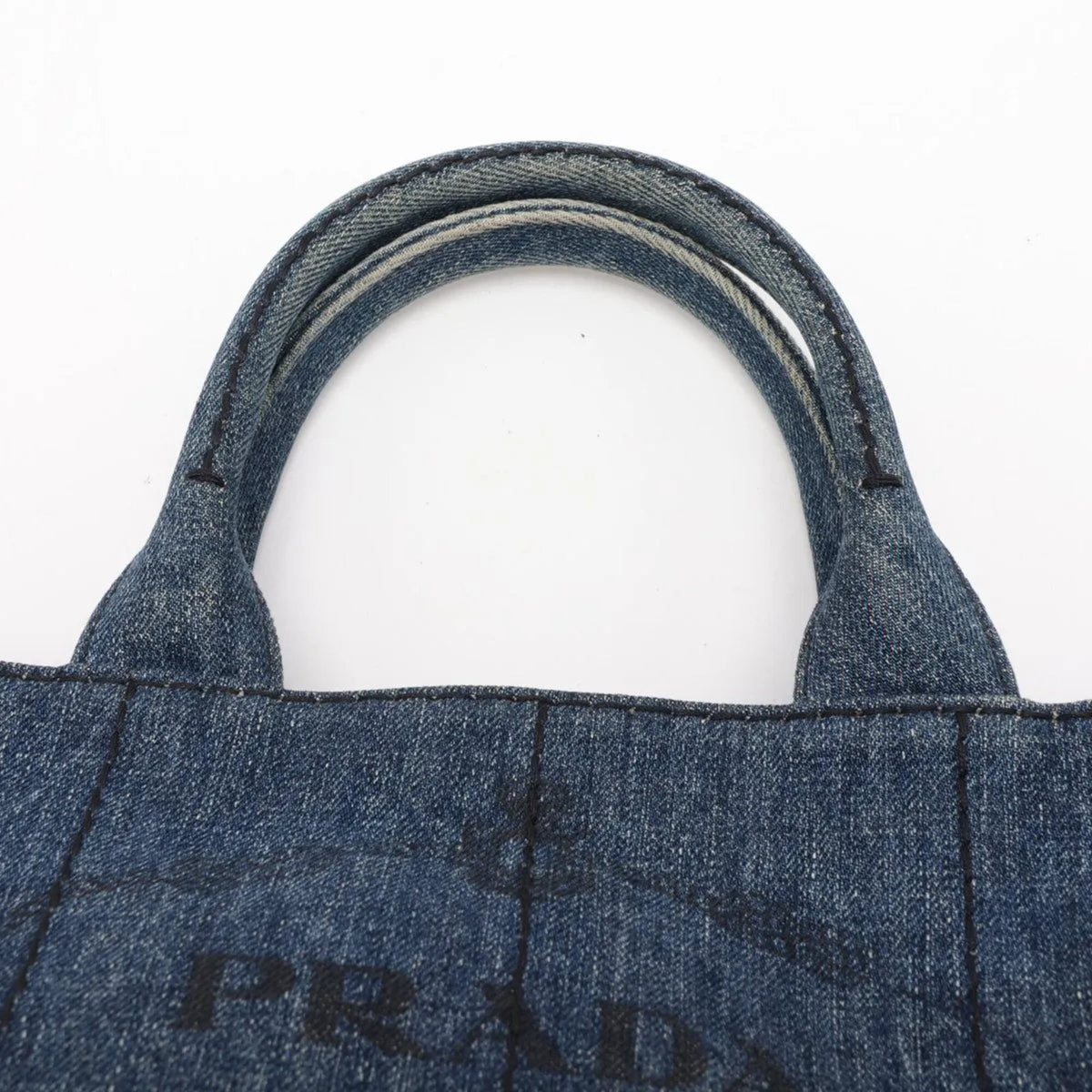 Prada Blue Handbag Shoulder Bag Tote Bag (Pre-Owned)