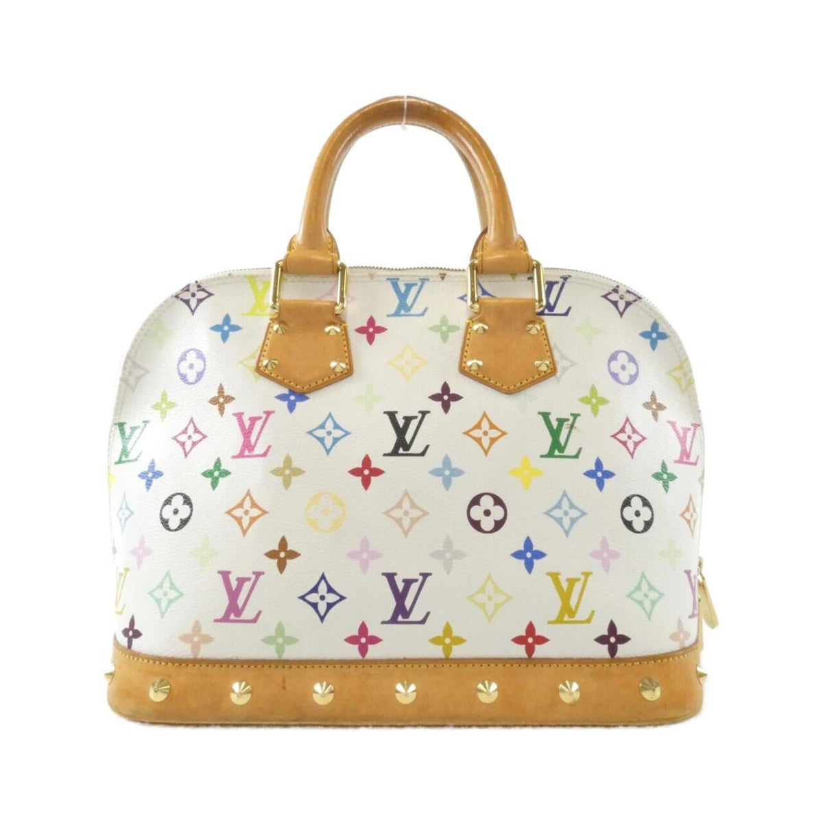 Louis Vuitton Multi-Color White Coated Canvas Handbag (Pre-Owned)