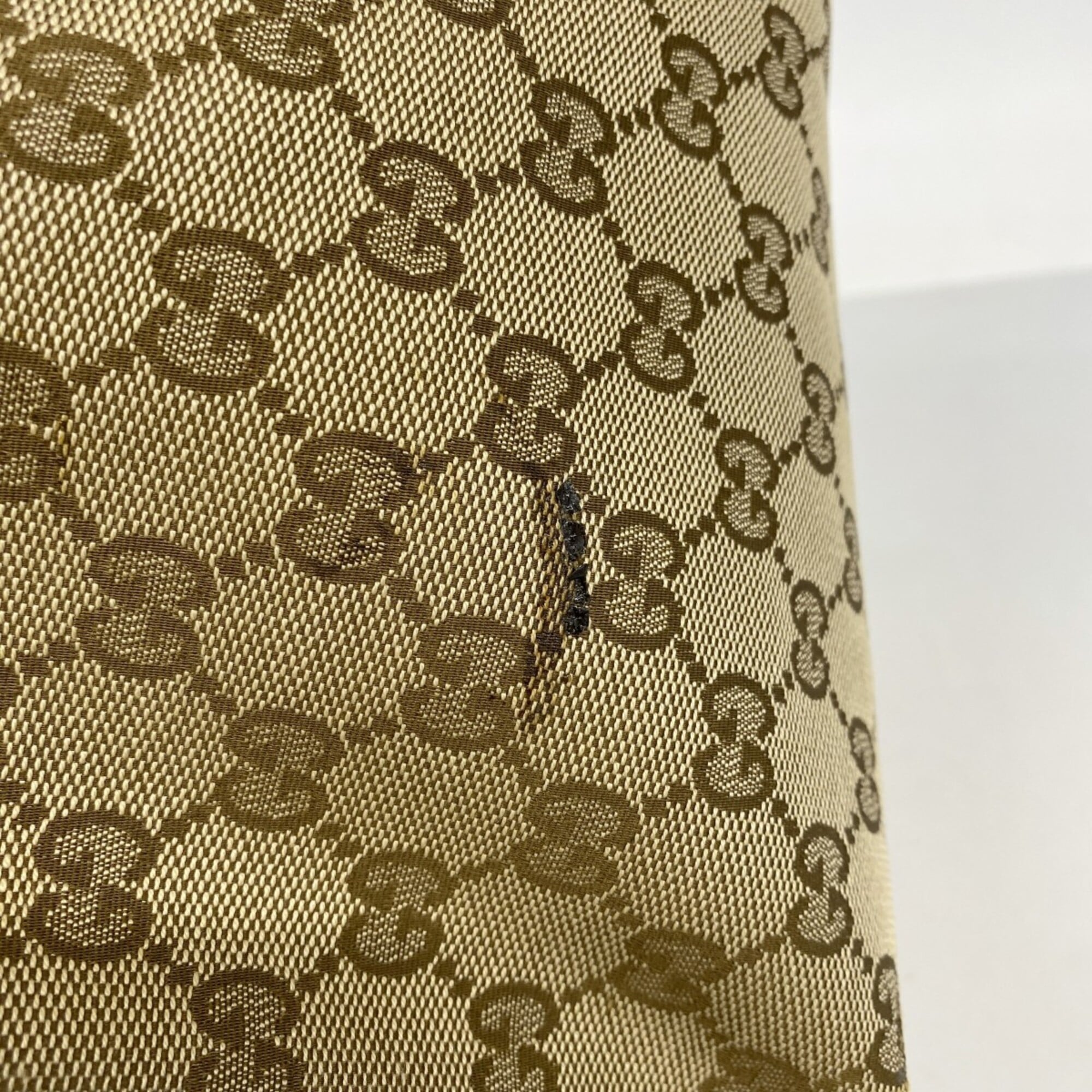 Gucci Beige Canvas Tote Bag (Pre-Owned)