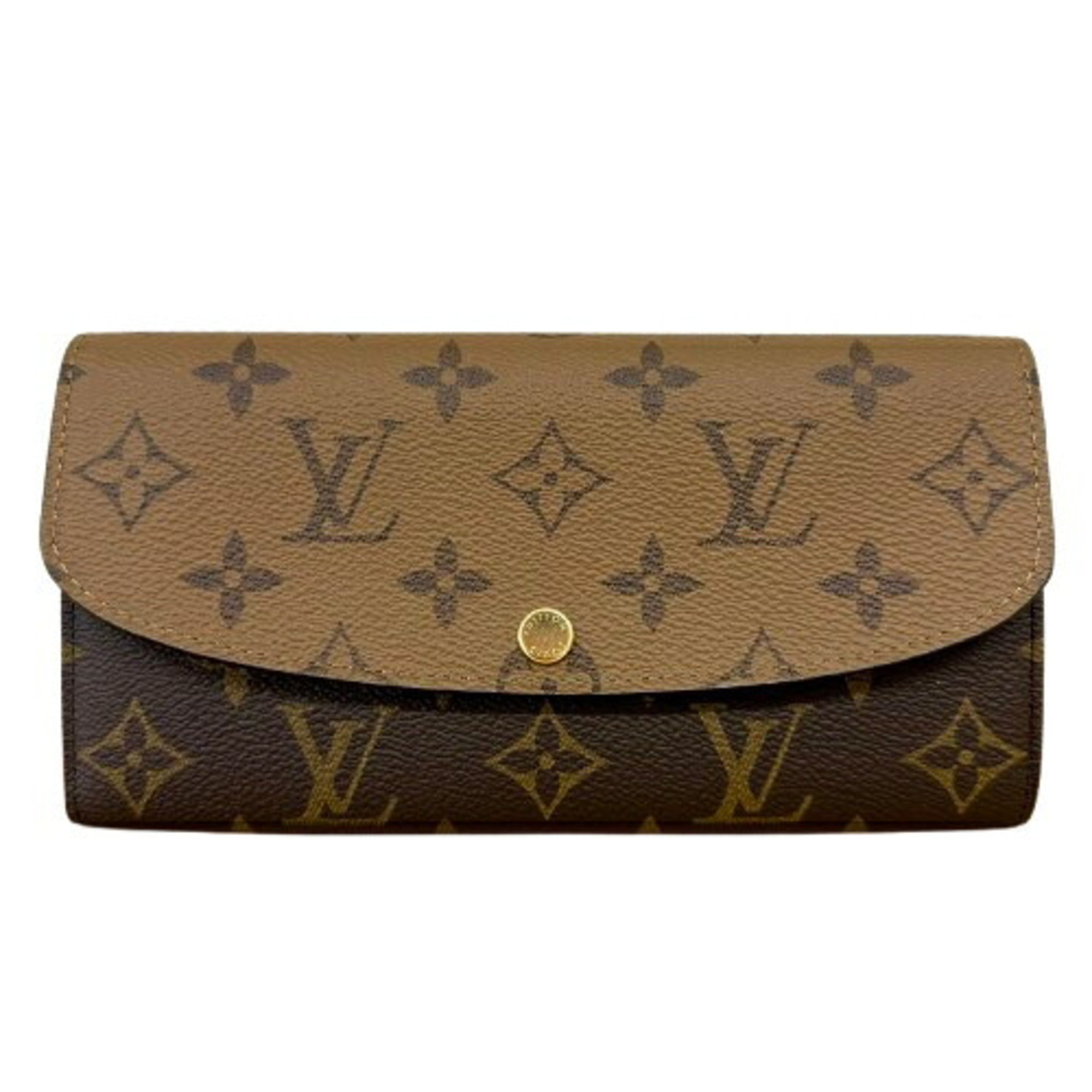 Louis Vuitton Brown Monogram Reverse Monogram Reverse Long Wallet (Bi-Fold) (Pre-Owned)