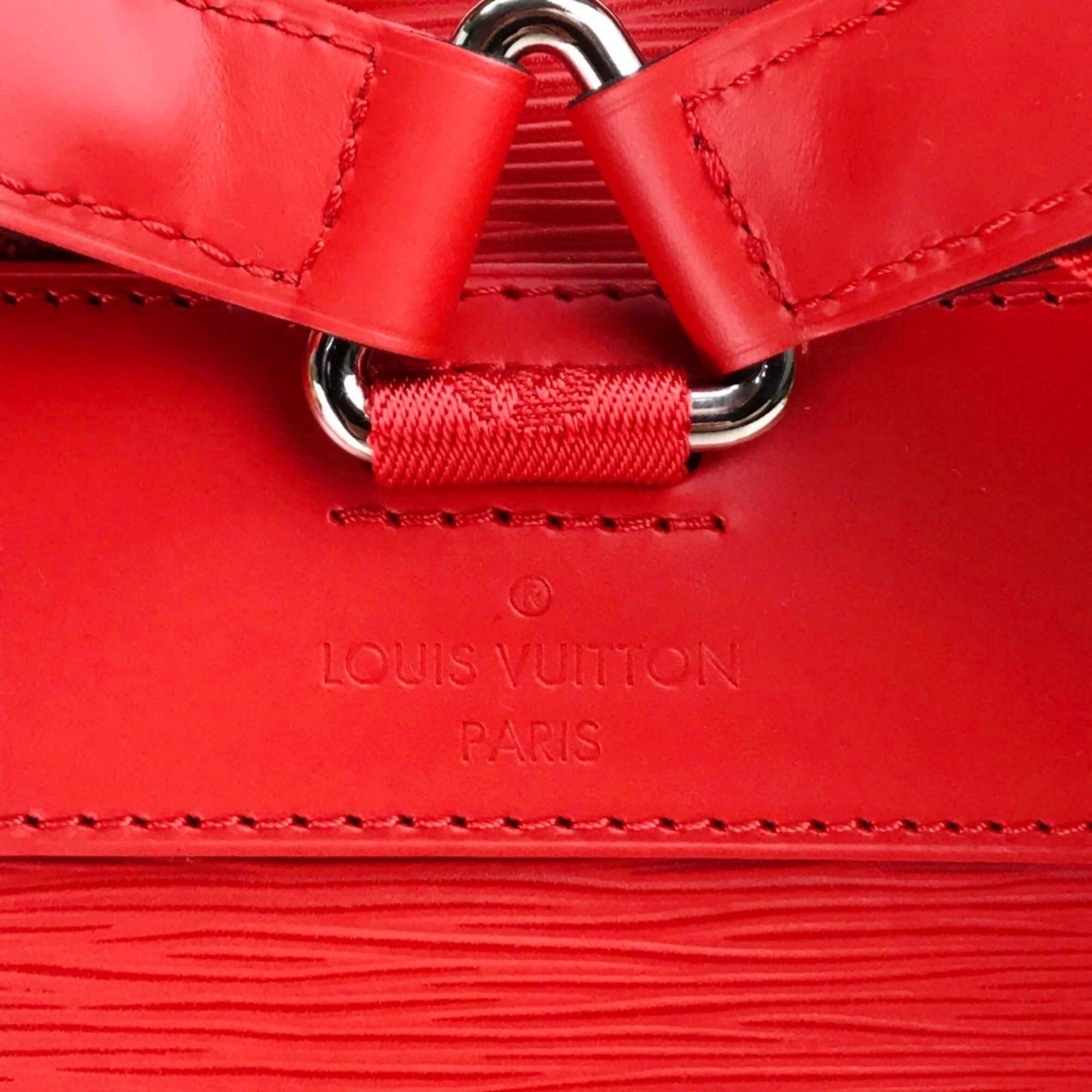 Louis Vuitton Red Color Epi Leather Backpack (Pre-Owned)
