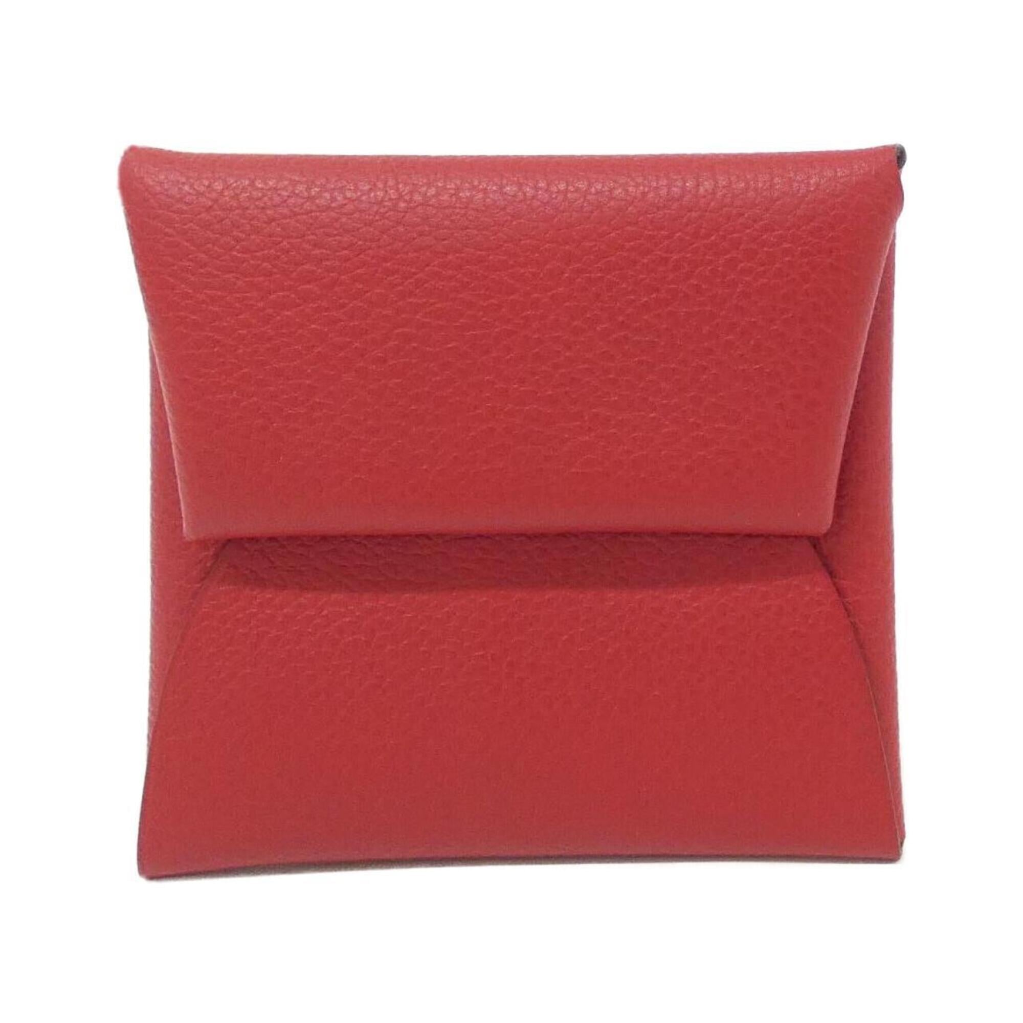 Hermes Red Color Coin Purse/Coin Case (Pre-Owned)