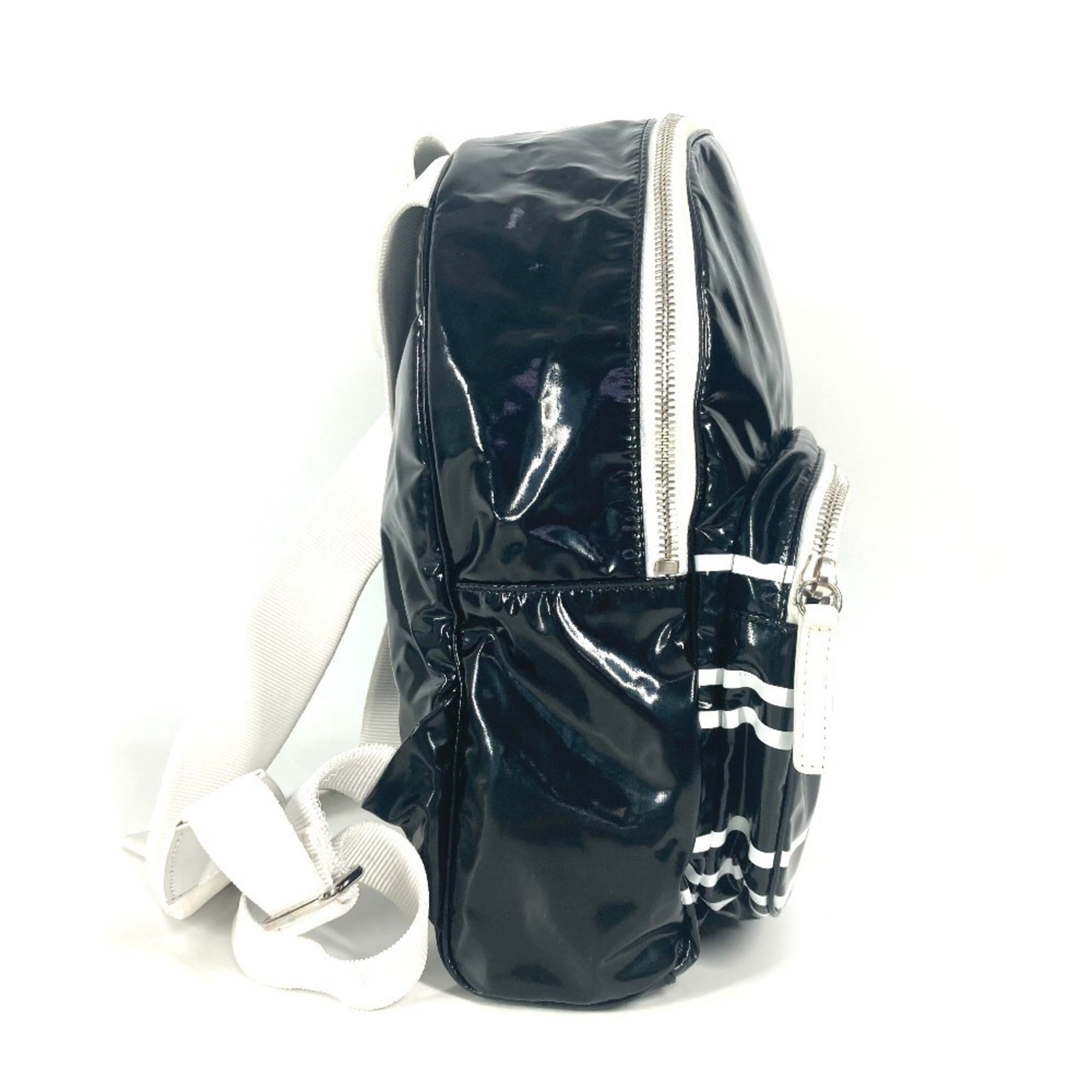 Chanel Black White Pvc Backpack (Pre-Owned)