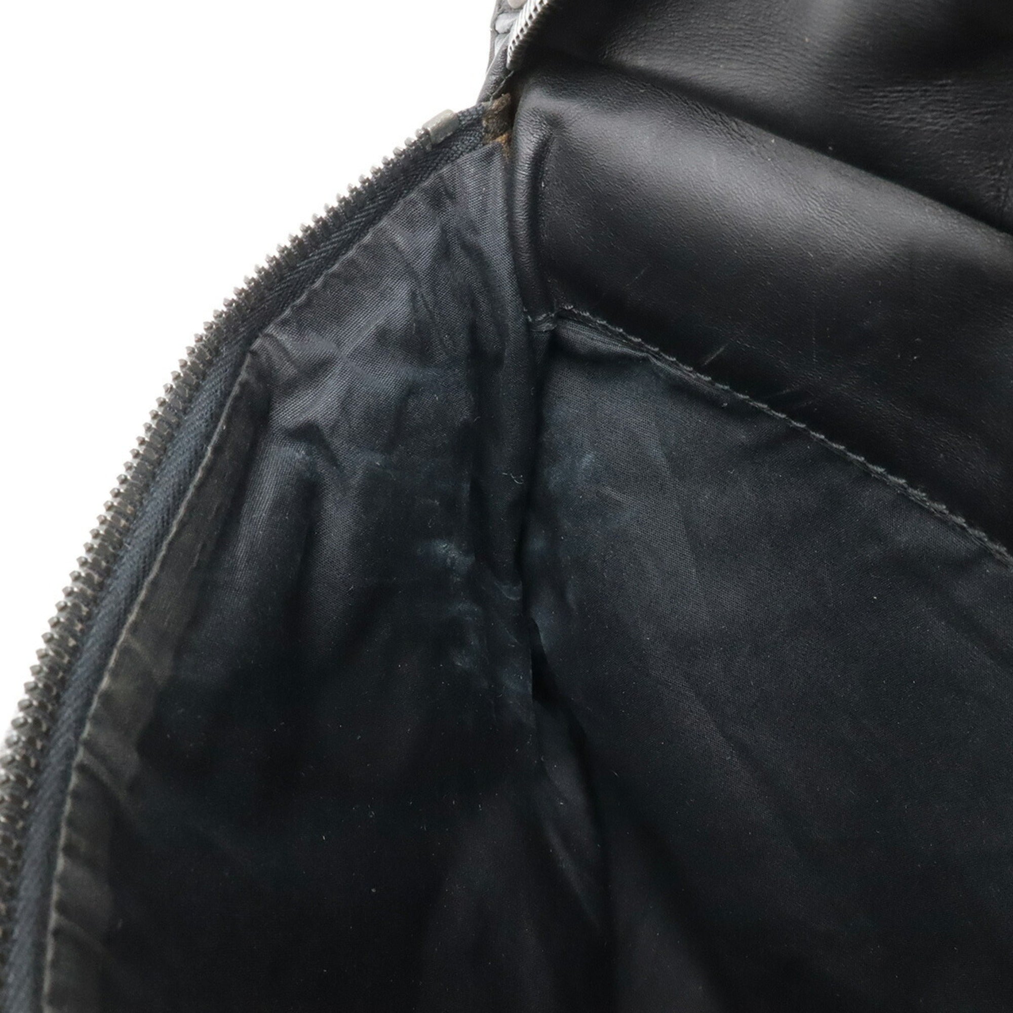 Bottega Veneta Black Leather Fanny Pack Sling Bag (Pre-Owned)