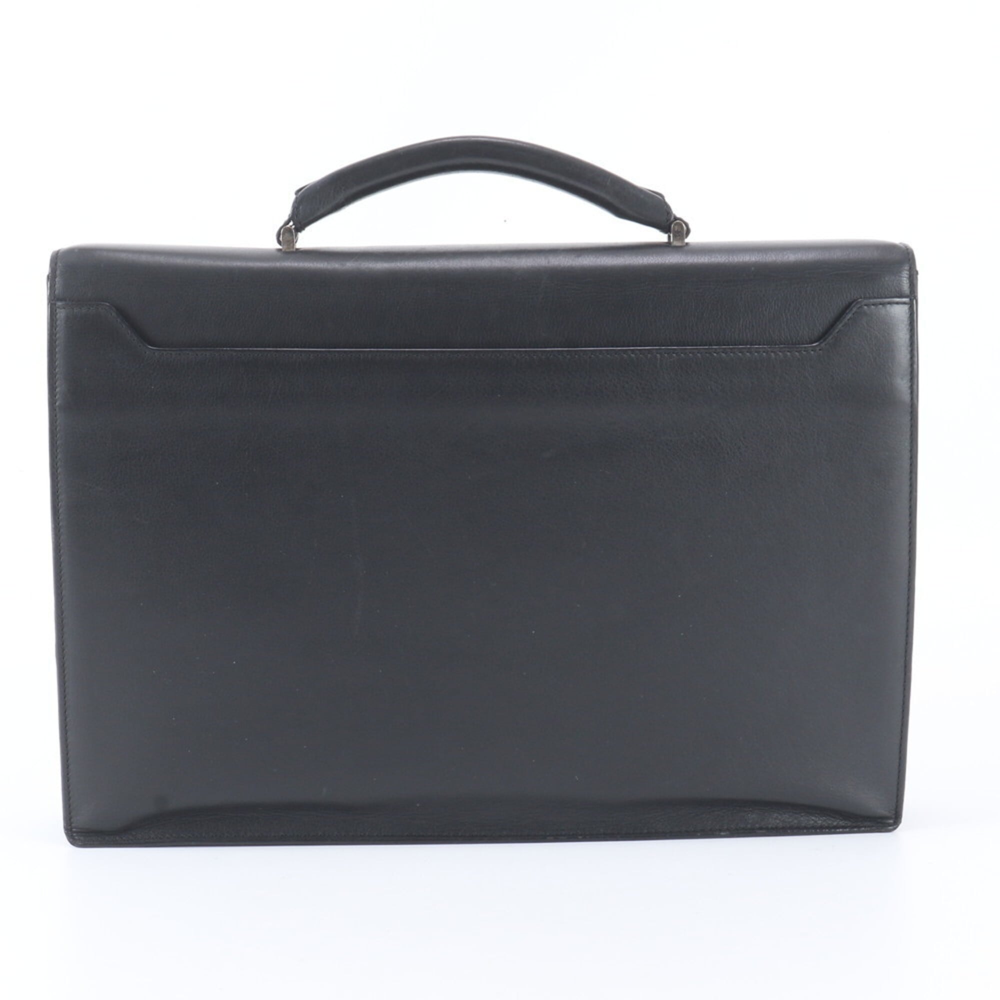 Loewe Black Leather Briefcase Handbag (Pre-Owned)