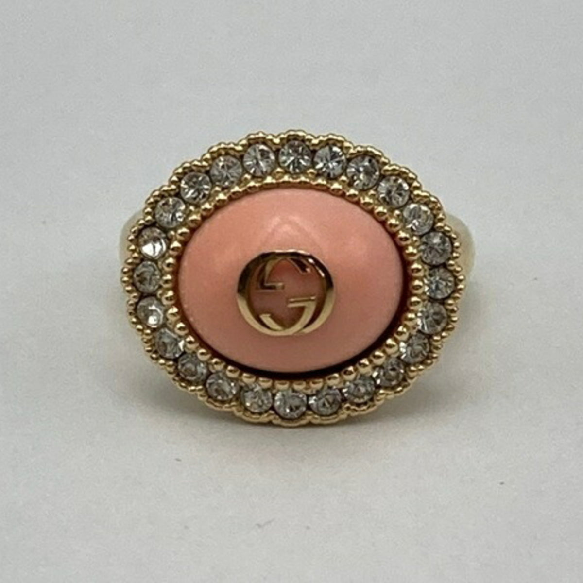 Gucci Pink Metal Band Ring (Pre-Owned)