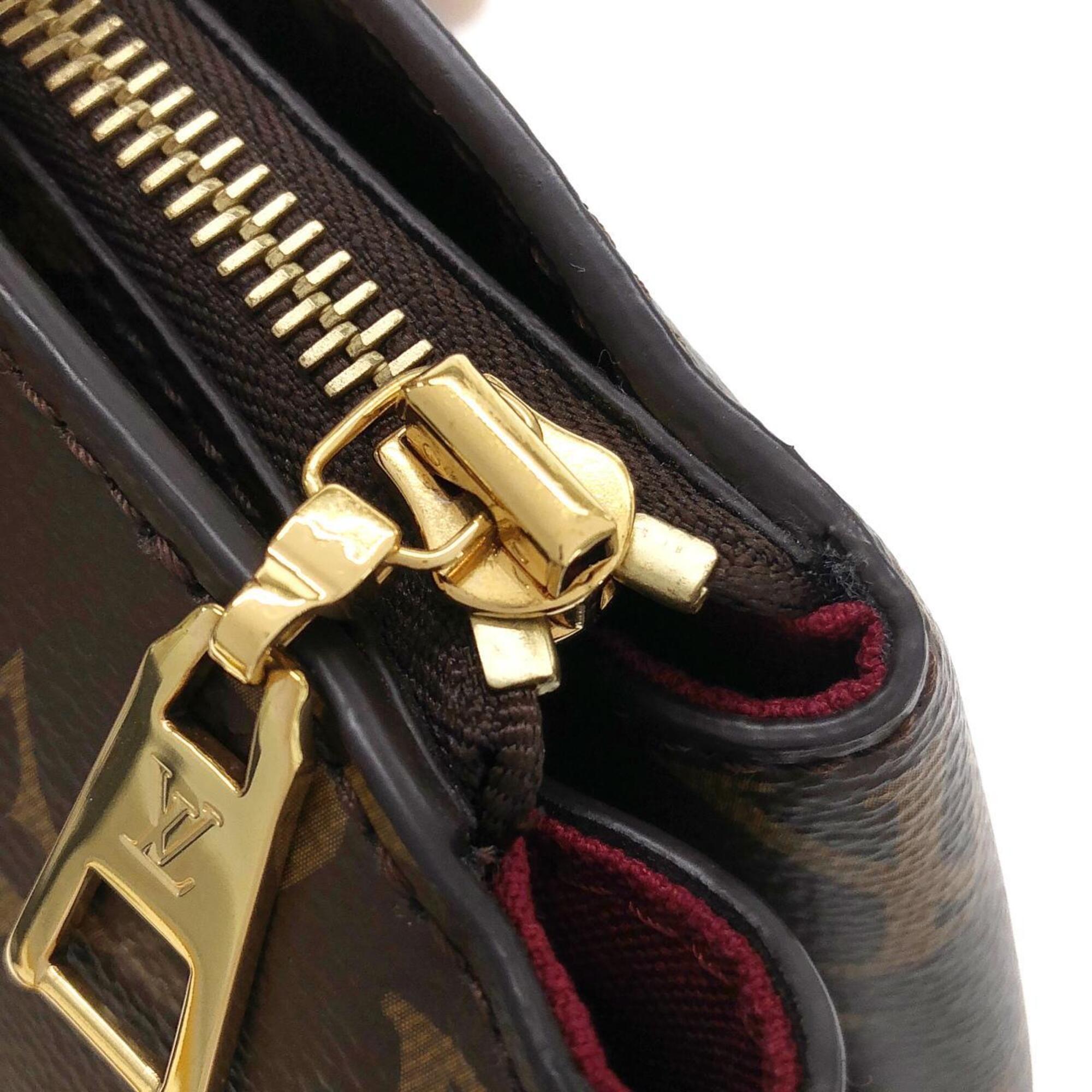 Louis Vuitton Marron Coated Canvas Handbag (Pre-Owned)